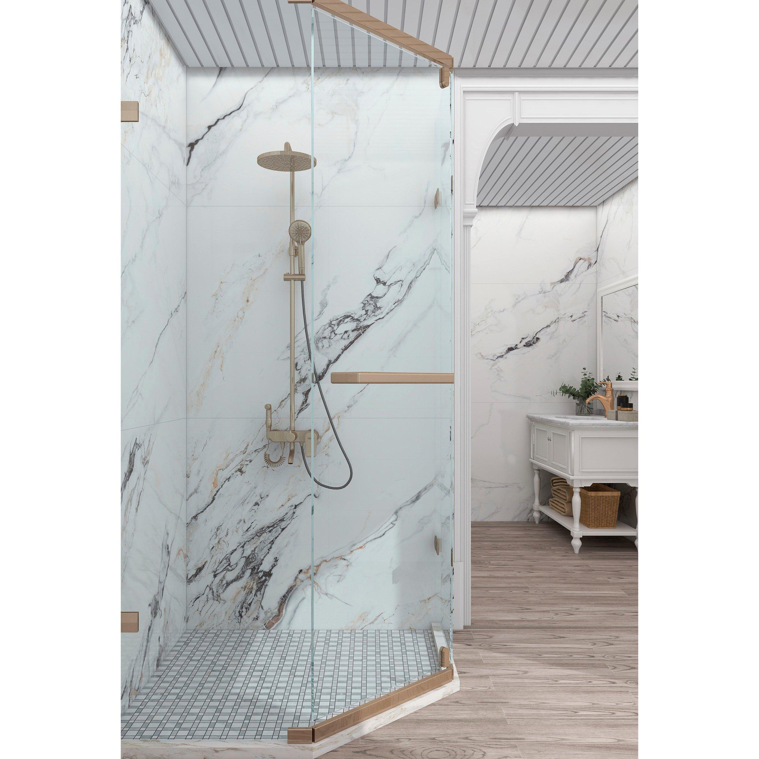 Manchester Plaid Polished Marble Mosaic