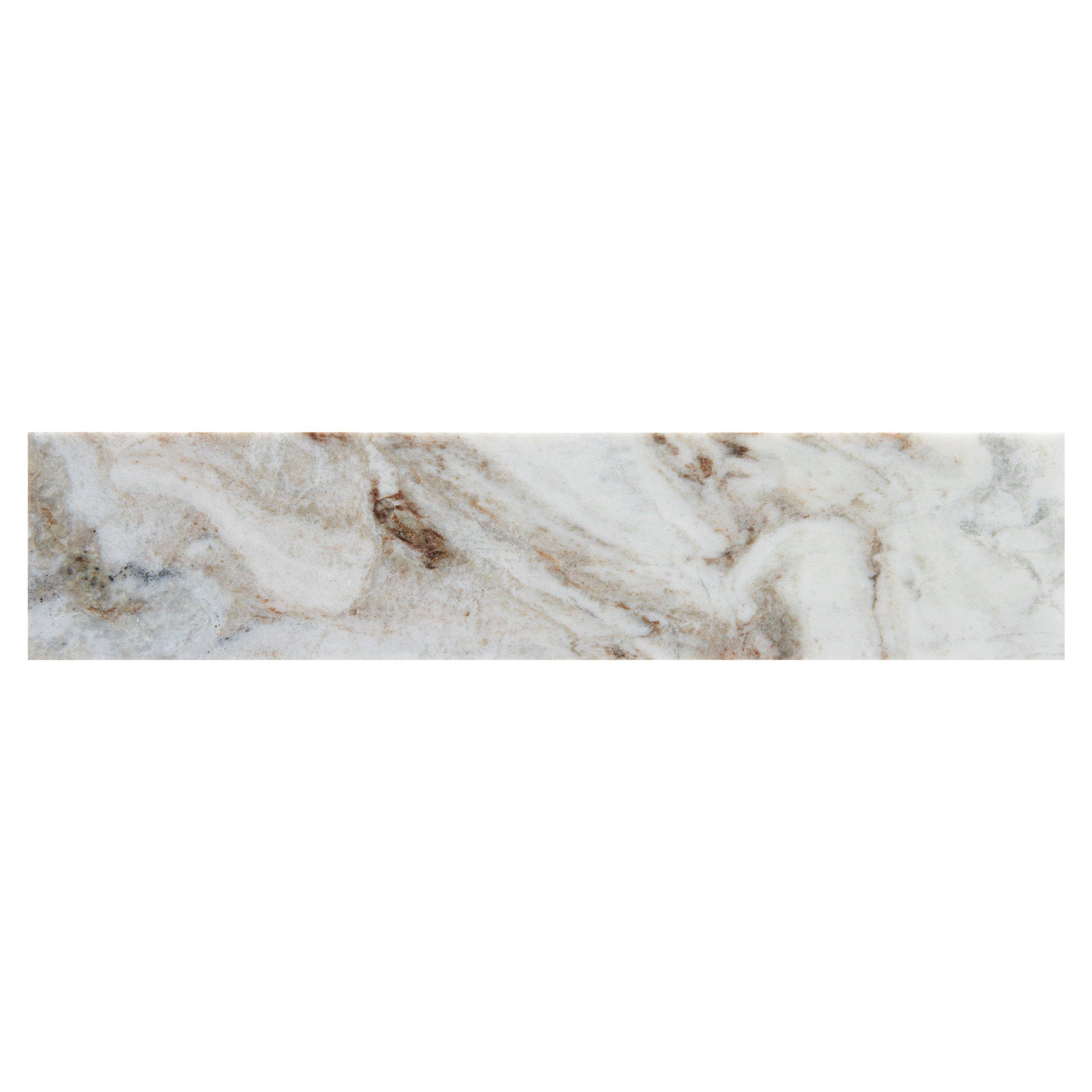 Bianco Orion II Honed Marble Tile