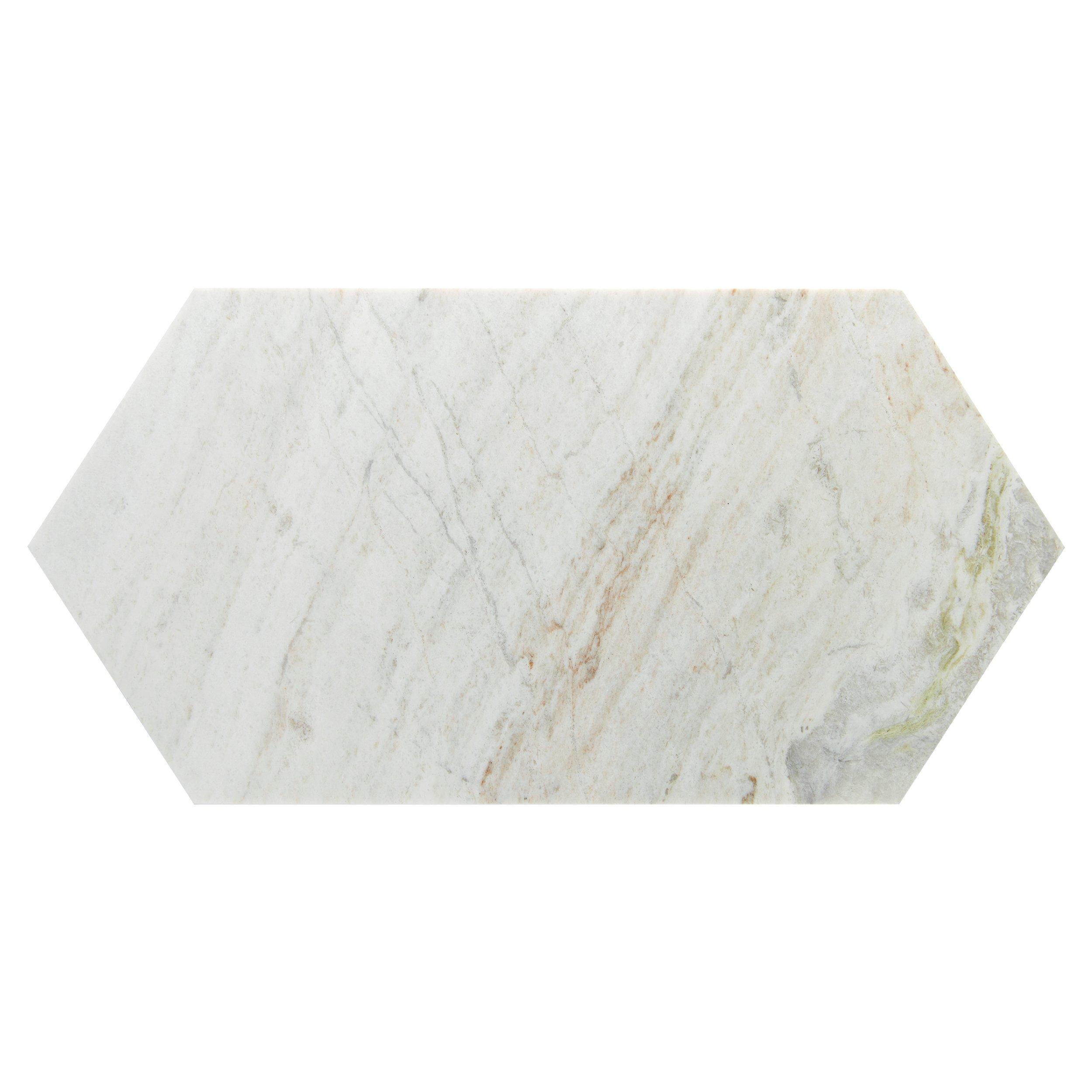 Bianco Orion II Polished Marble Picket Tile