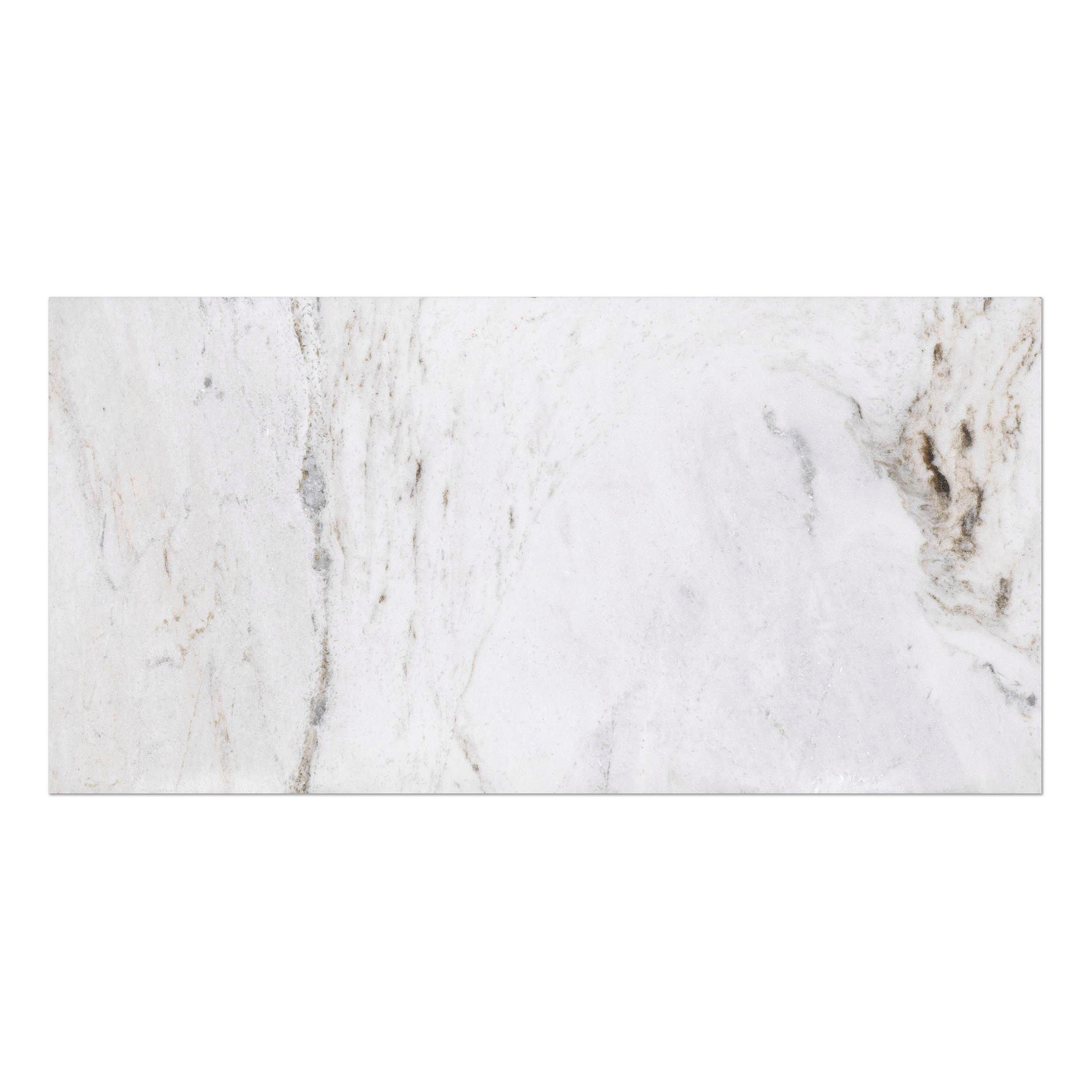 Bianco Orion II Honed Marble Tile