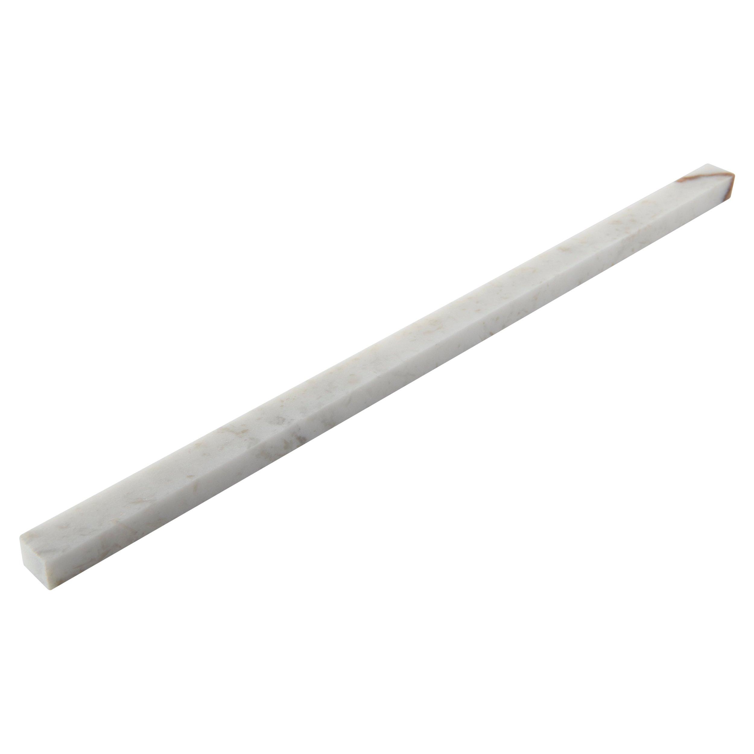 Bianco Orion Polished Marble Pencil