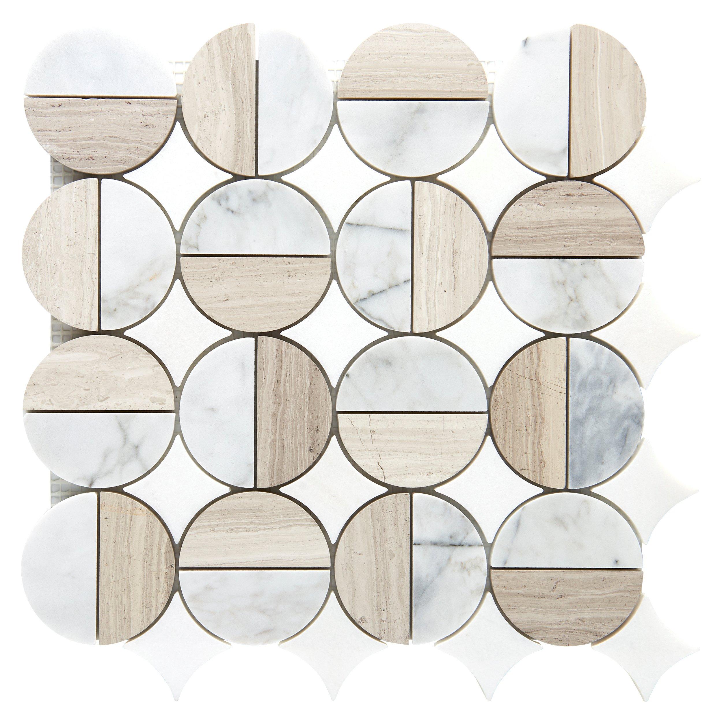 Otto Thassos Valentino Polished Marble Mosaic