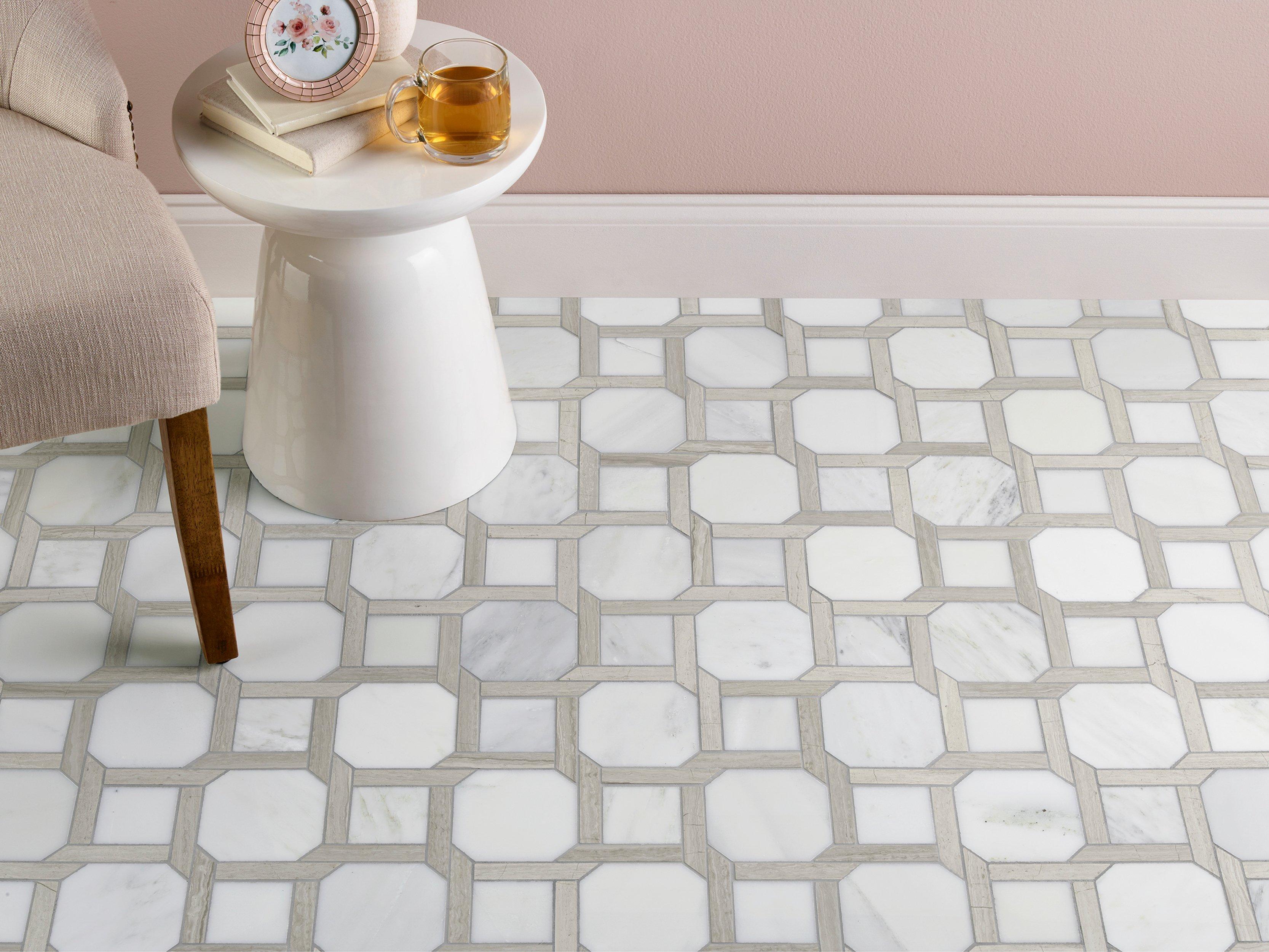 Lattice Valentino Polished Marble Mosaic