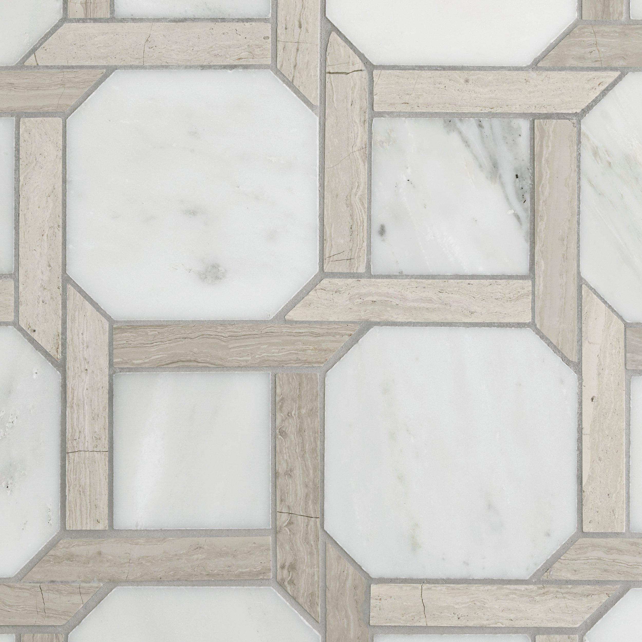 Lattice Valentino Polished Marble Mosaic