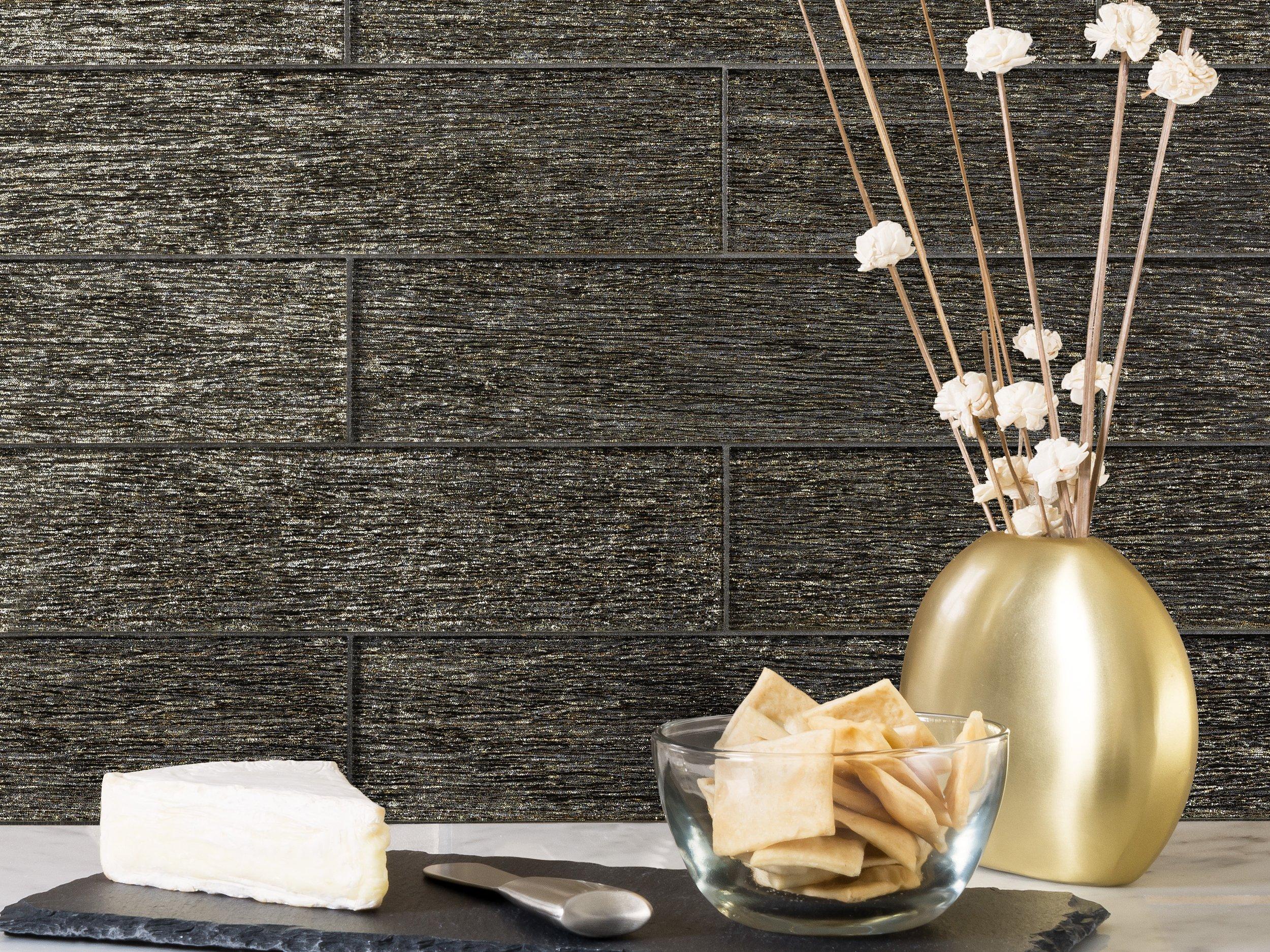 Burnished Bronze Glass Tile