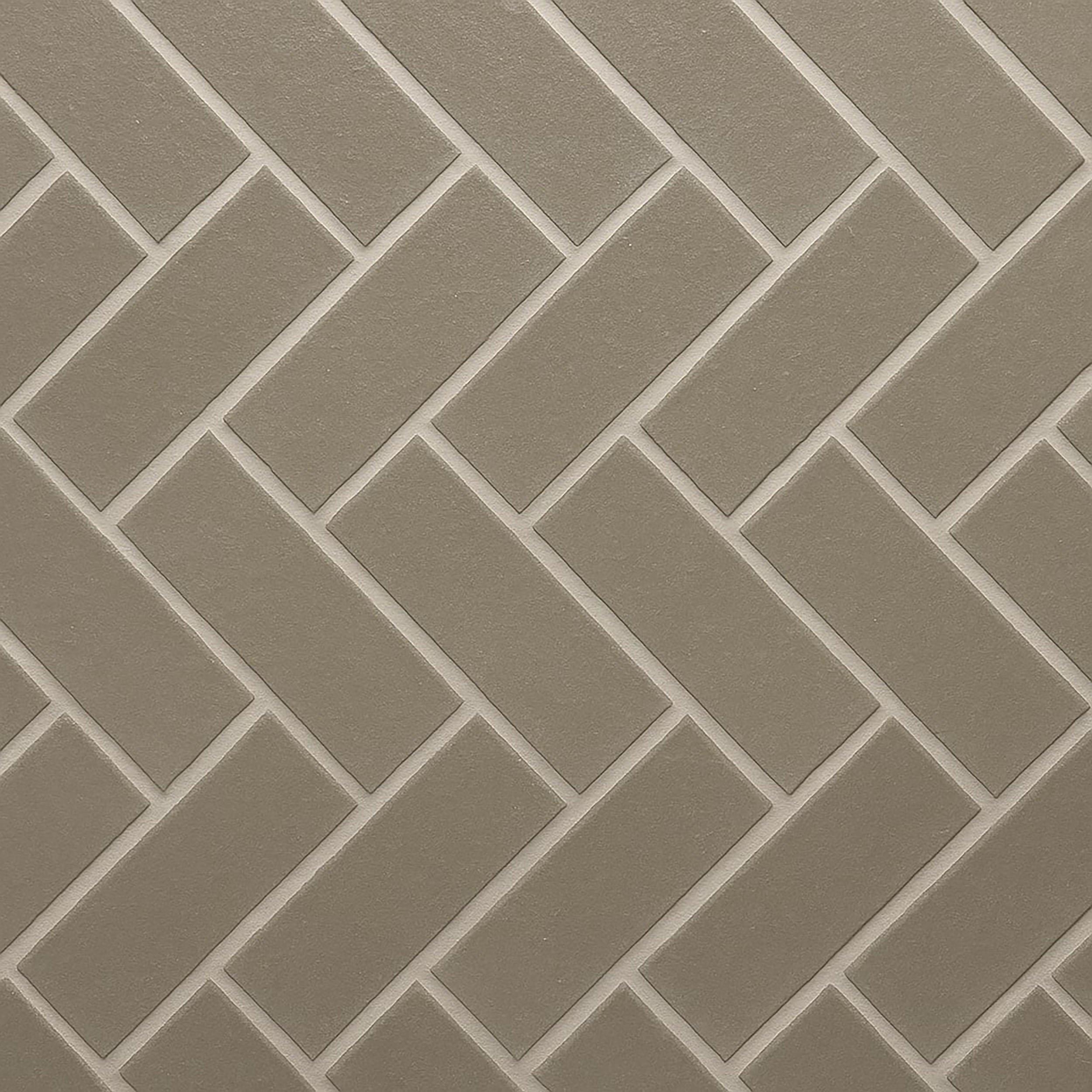 Tundra Thin Brick Herringbone Panel