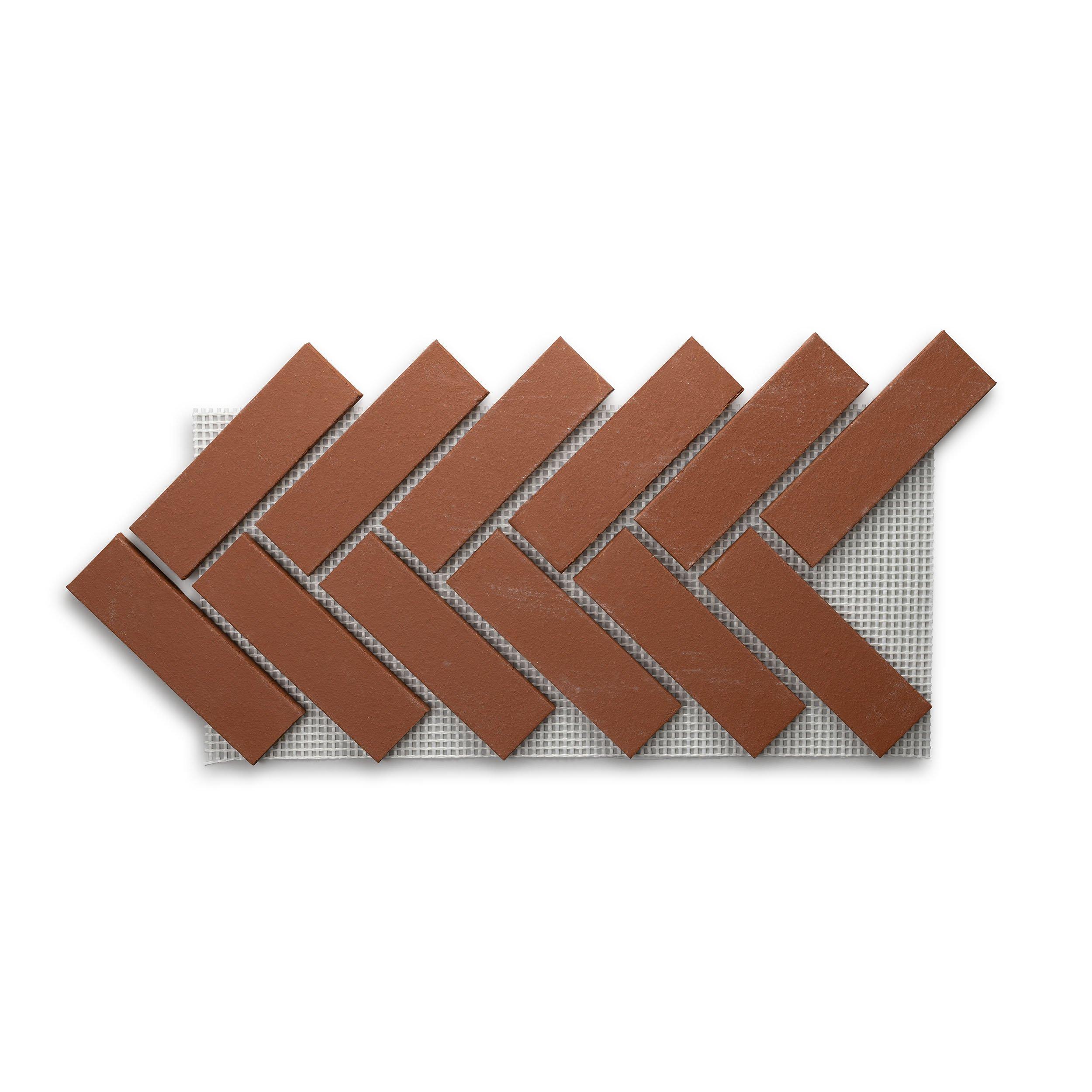 Sedona Thin Brick Herringbone Panel
