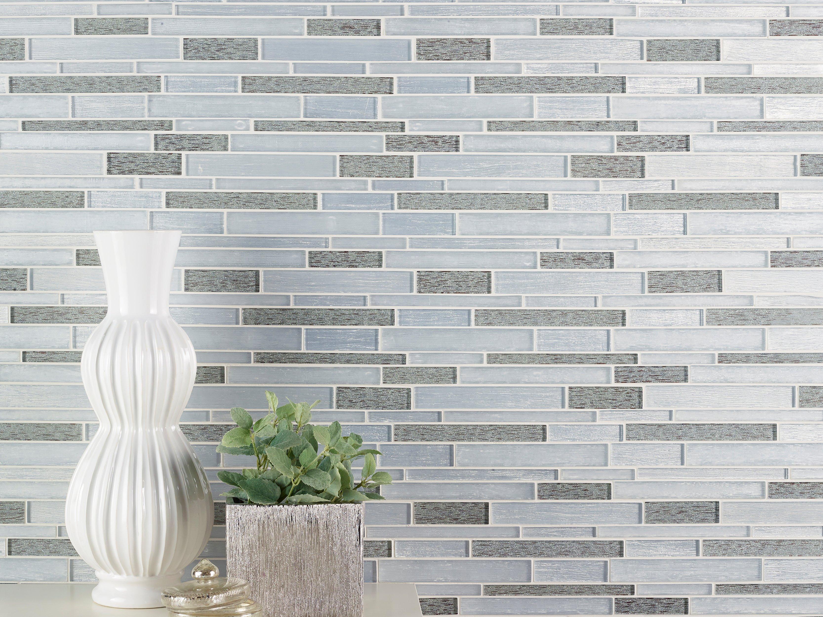 Arctic Linear Glass Mosaic