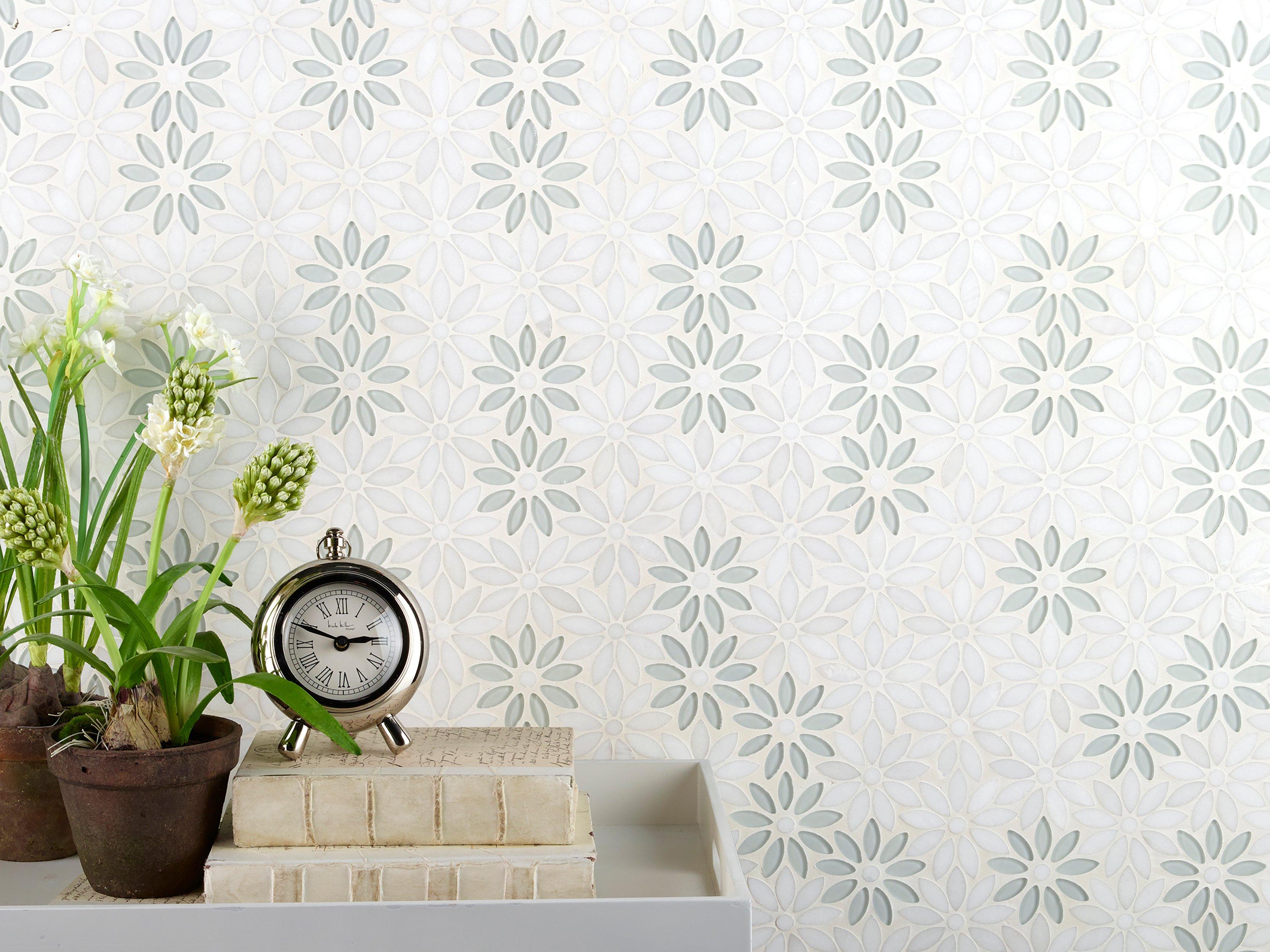 Margot Thassos Flower Glass Mosaic