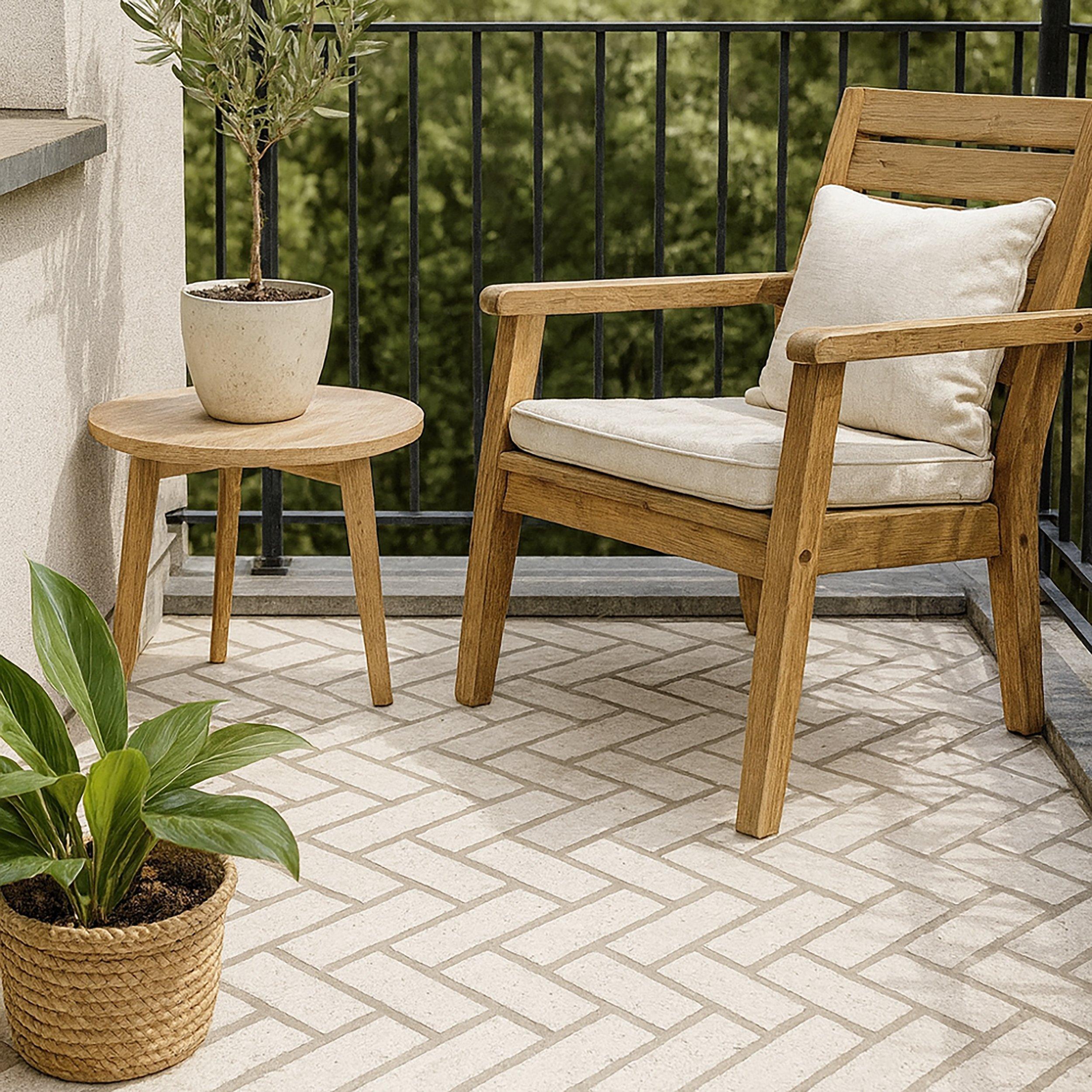 Bonneville Thin Brick Herringbone Panel