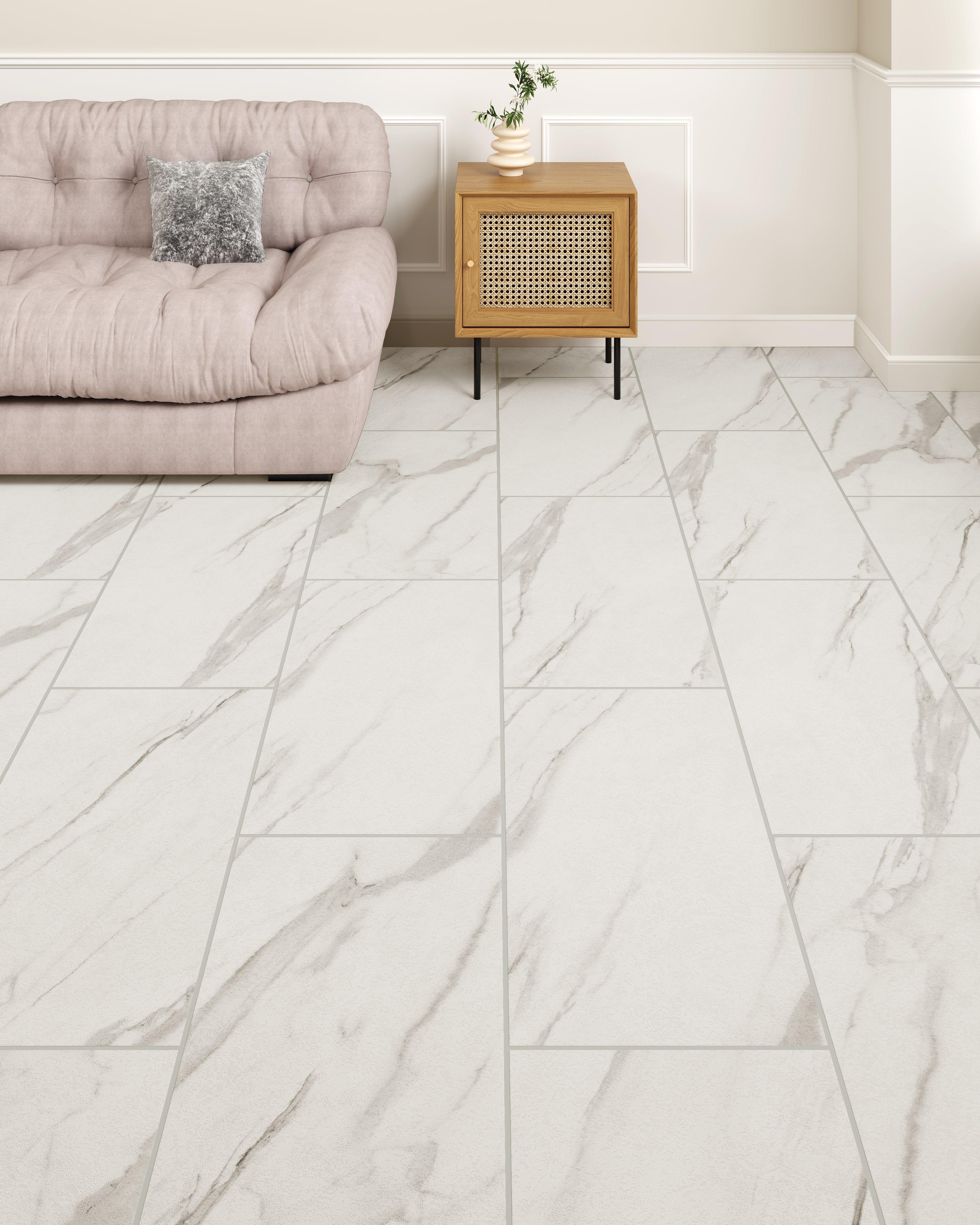 Ankara Marble Waterproof Rigid Core Luxury Vinyl Plank - Cork Pad