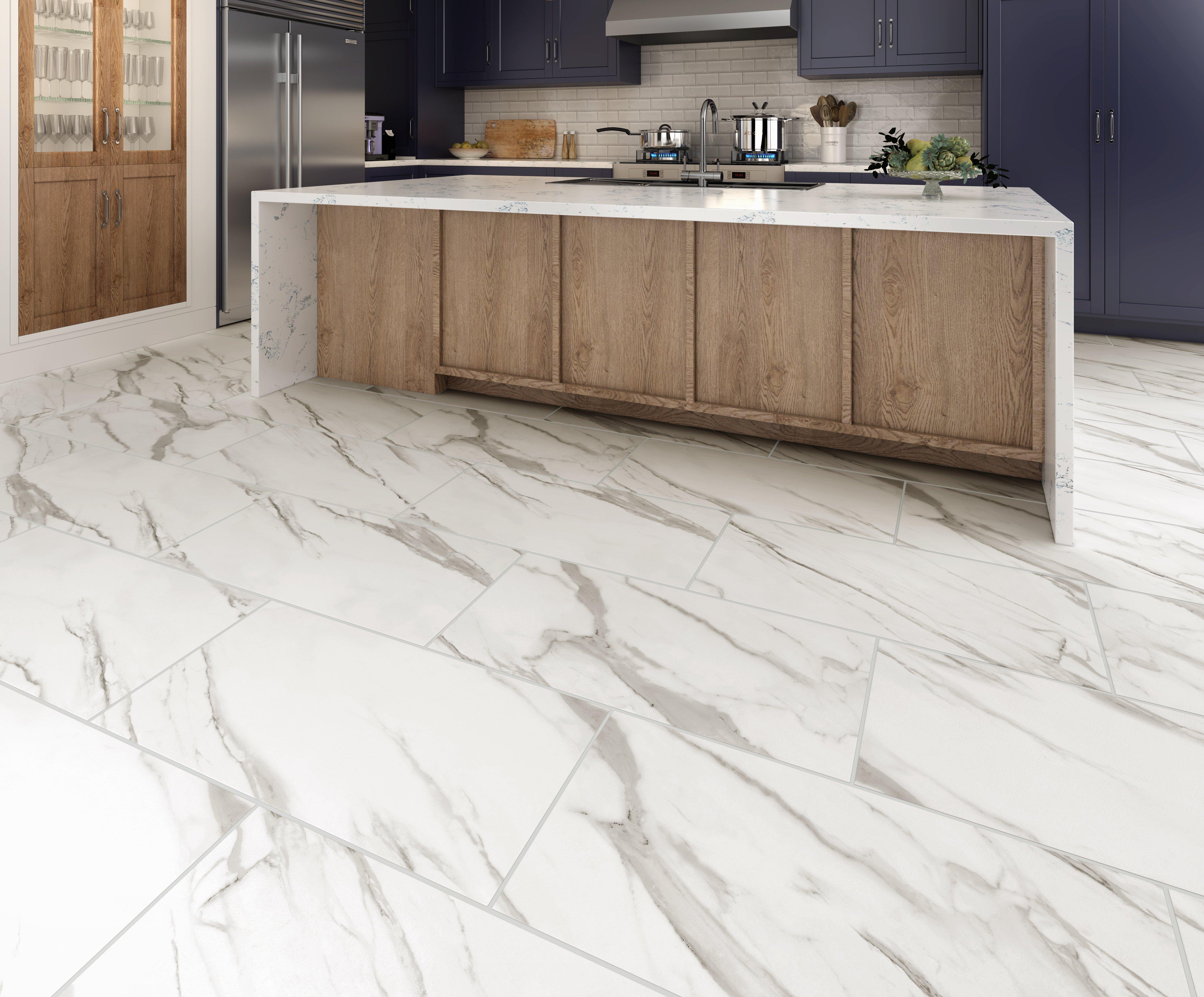 Ankara Marble Waterproof Rigid Core Luxury Vinyl Plank - Cork Pad