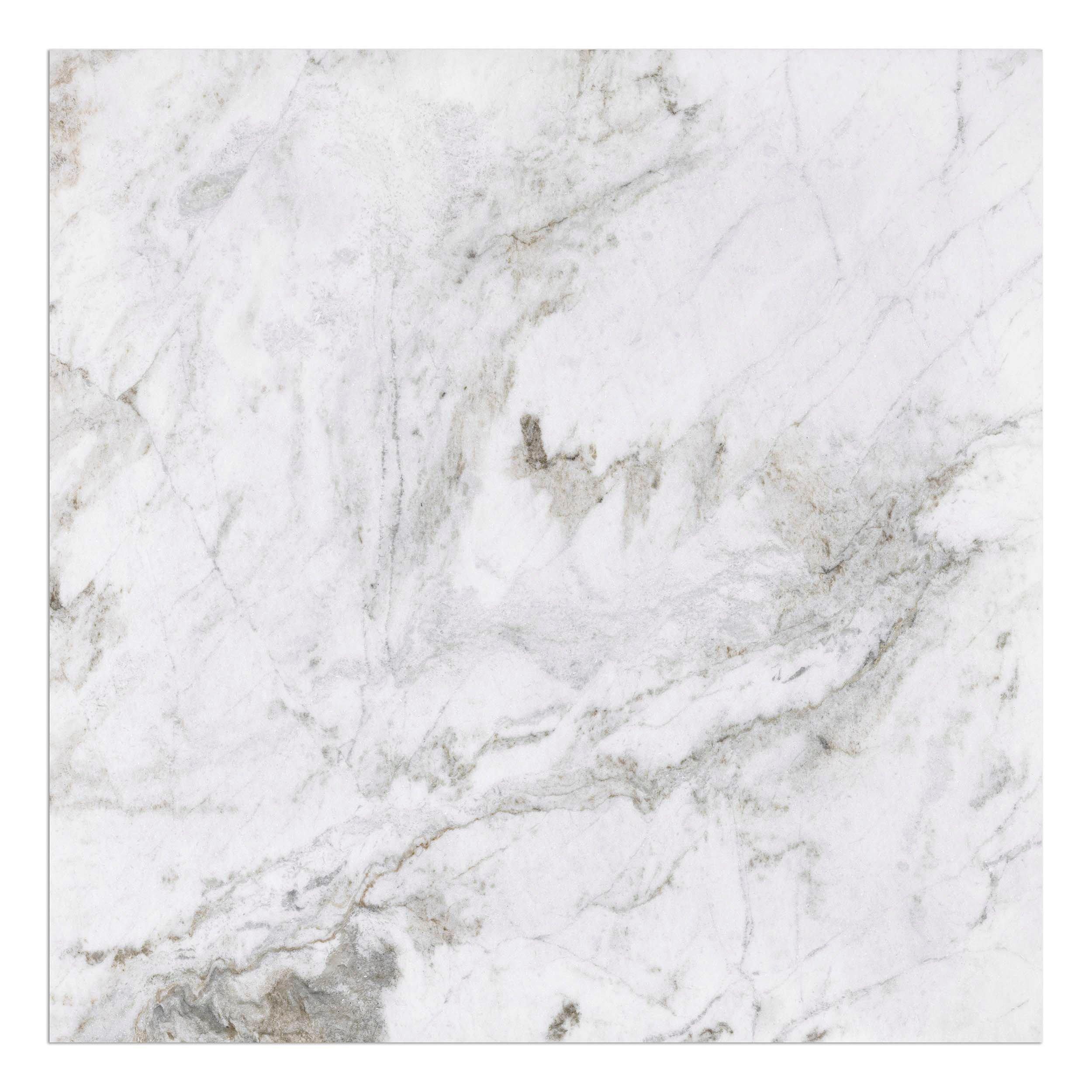 Bianco Orion II Honed Marble Tile