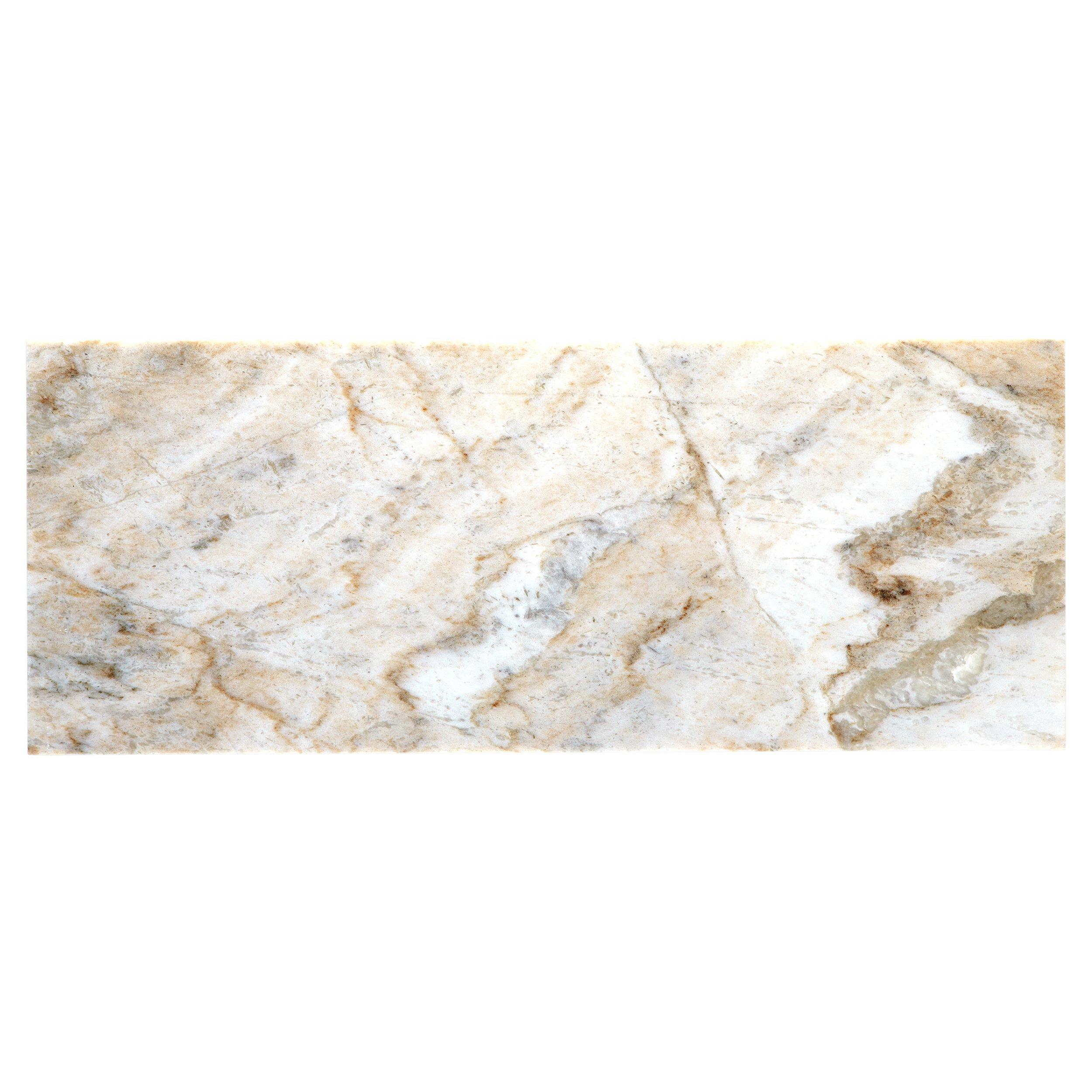 Bianco Orion II Polished Marble Tile