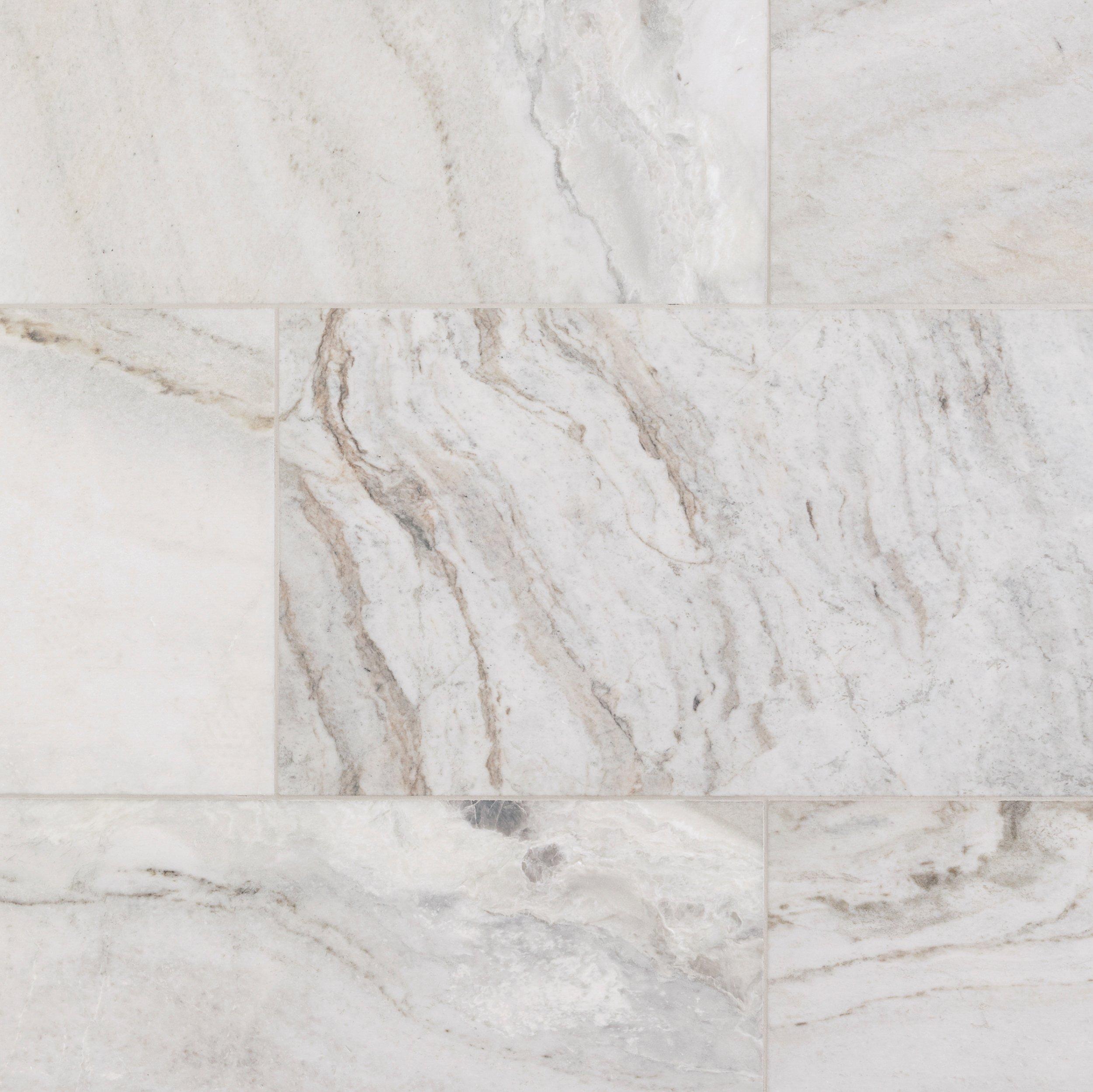 Bianco Orion Brushed Marble Tile