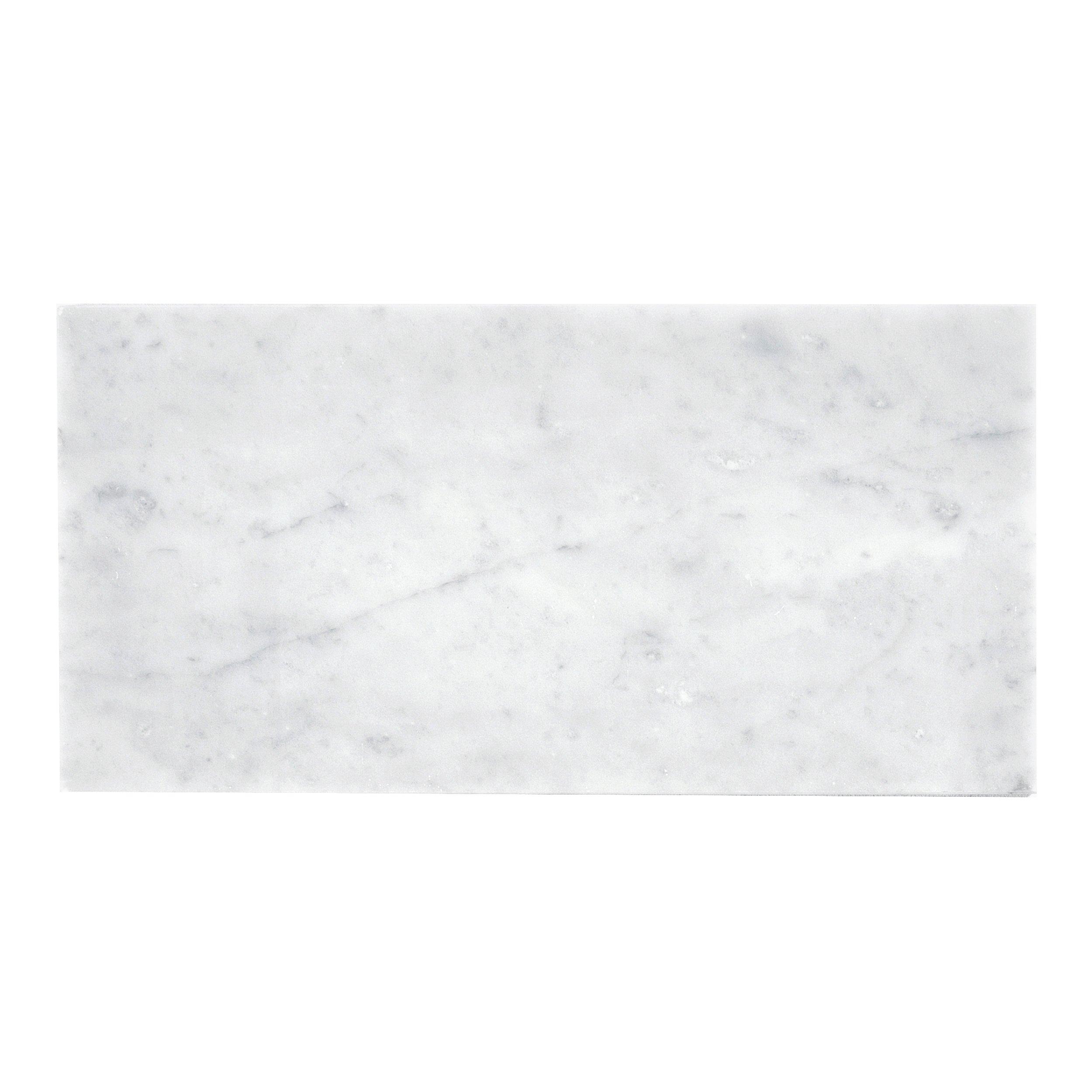 Bianco Carrara Honed Marble Tile