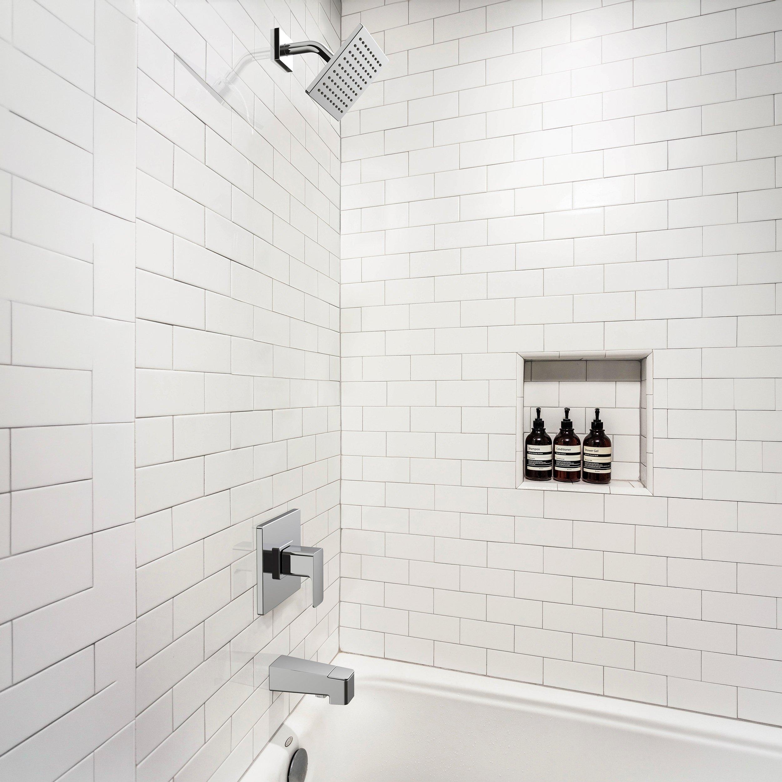 Royce Polished Chrome Shower and Tub Combination
