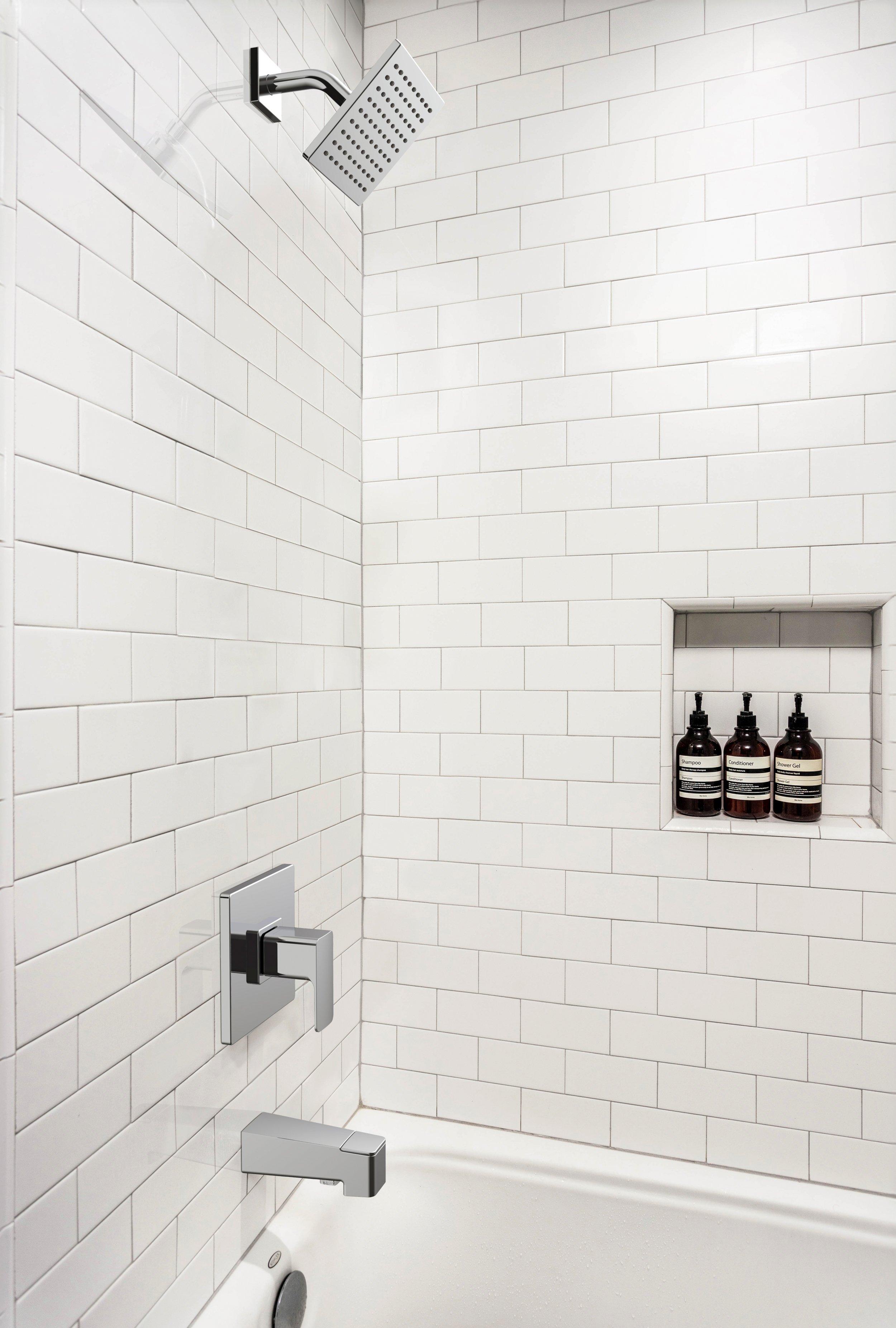 Royce Polished Chrome Shower and Tub Combination