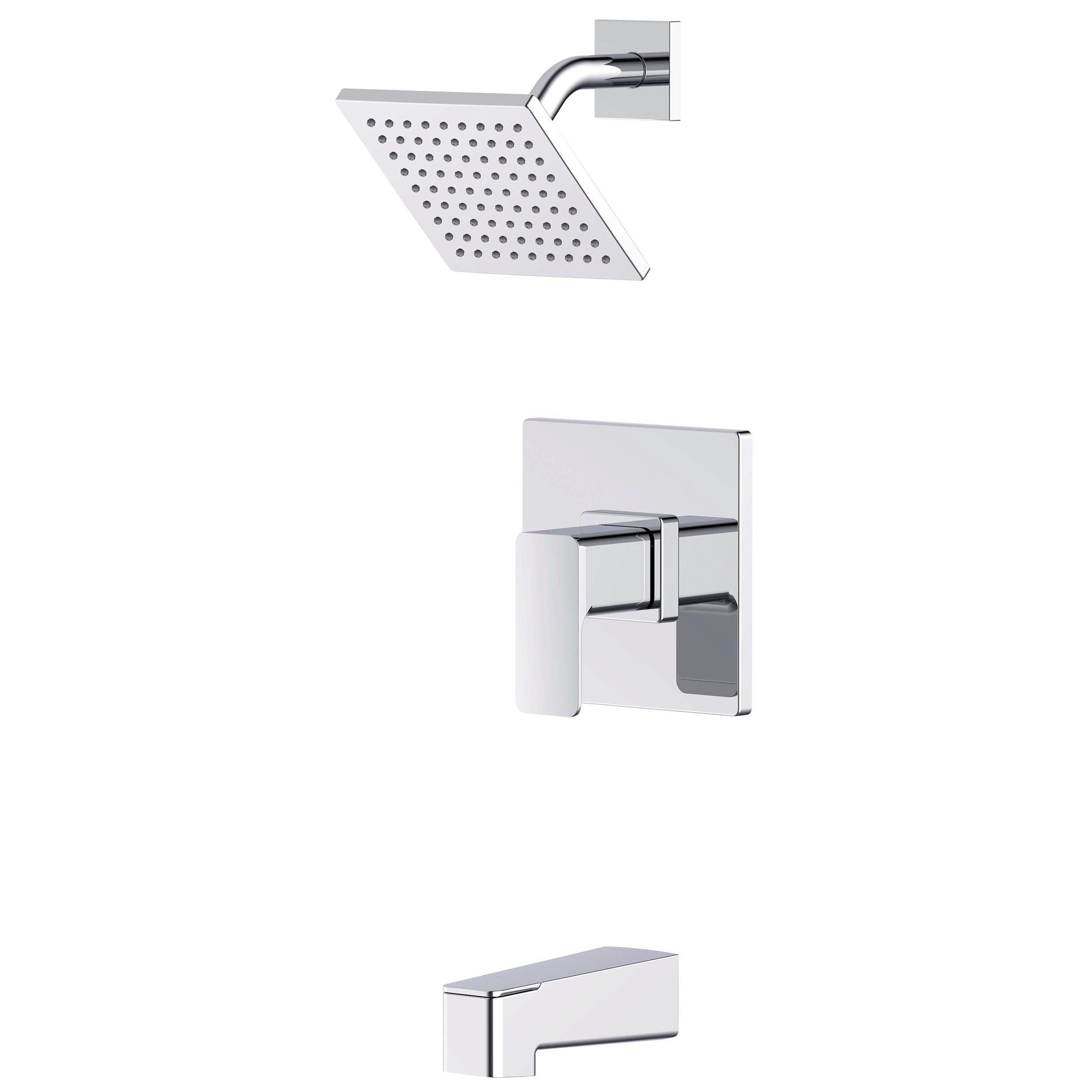 Royce Polished Chrome Shower and Tub Combination