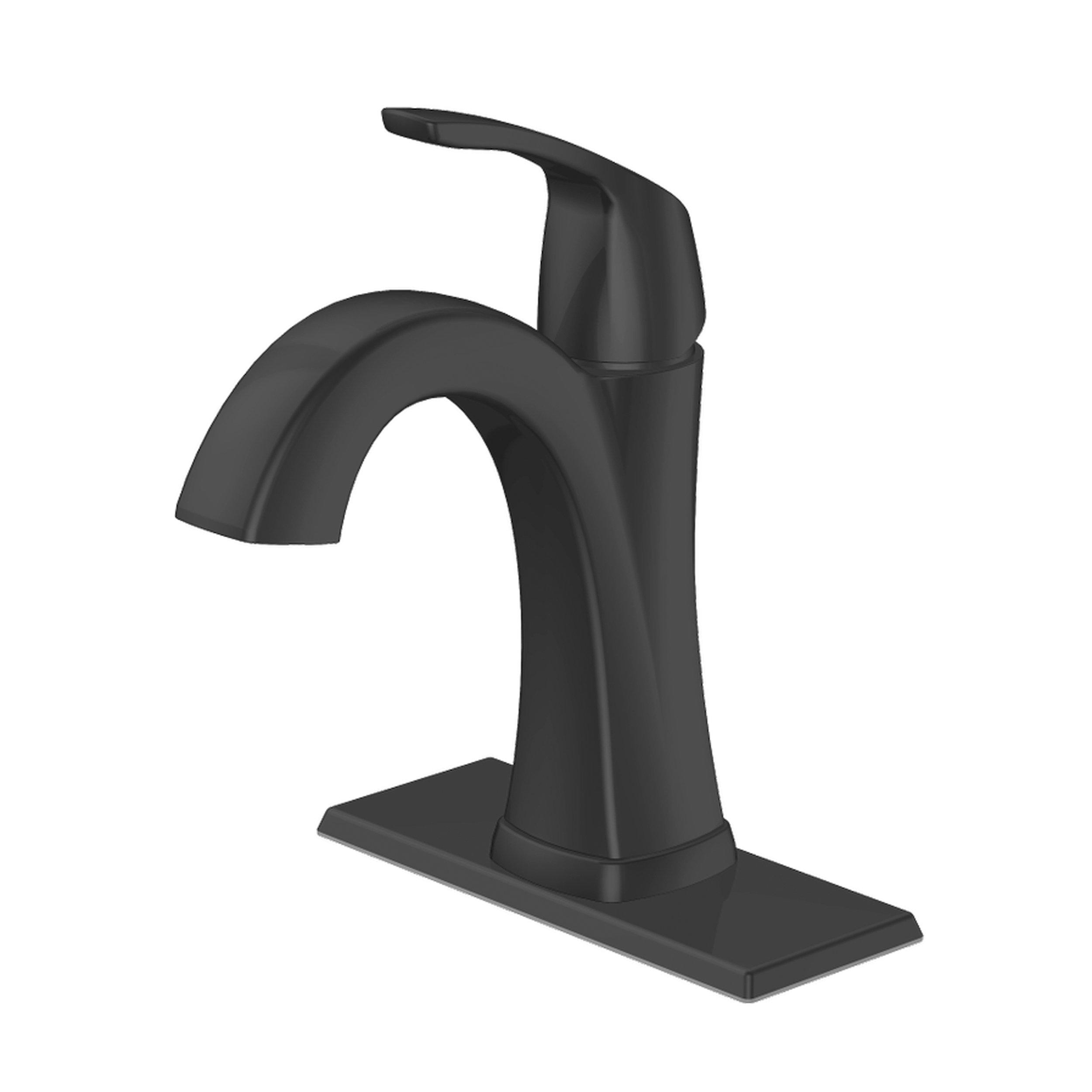 Jadyn Monoblock Matte Black Bath Faucet