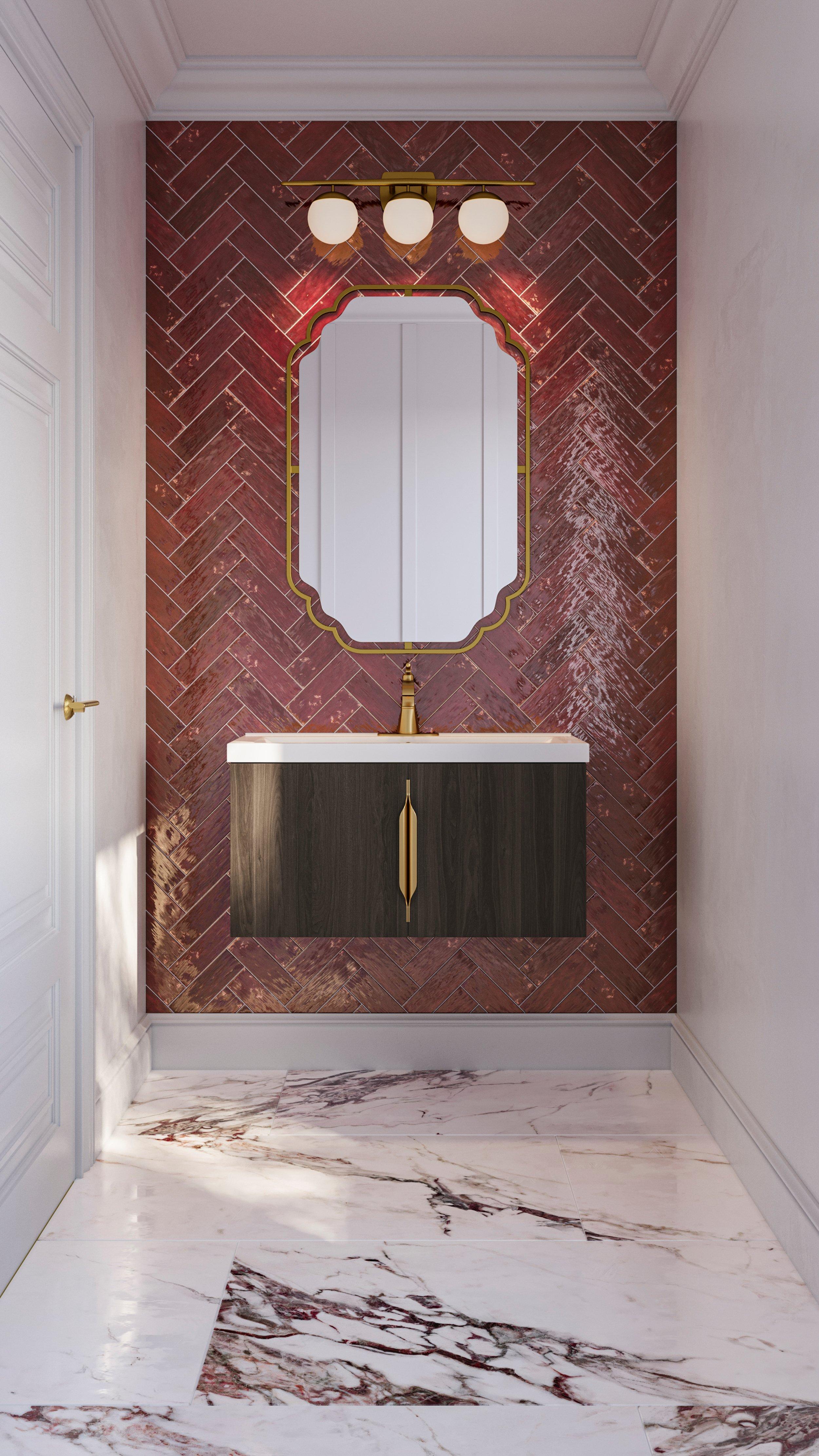 Harper Monoblock Brushed Gold Bath Faucet