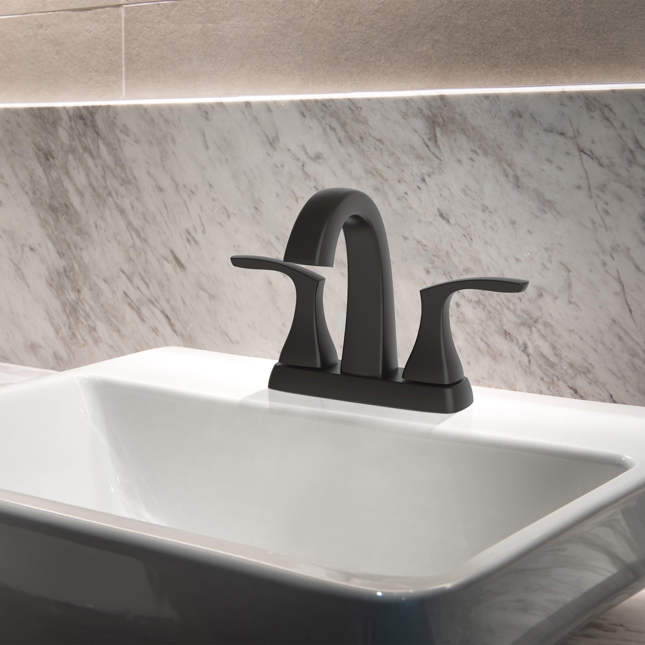 Jadyn 4 in. Centerset Matte Black Bath Faucet