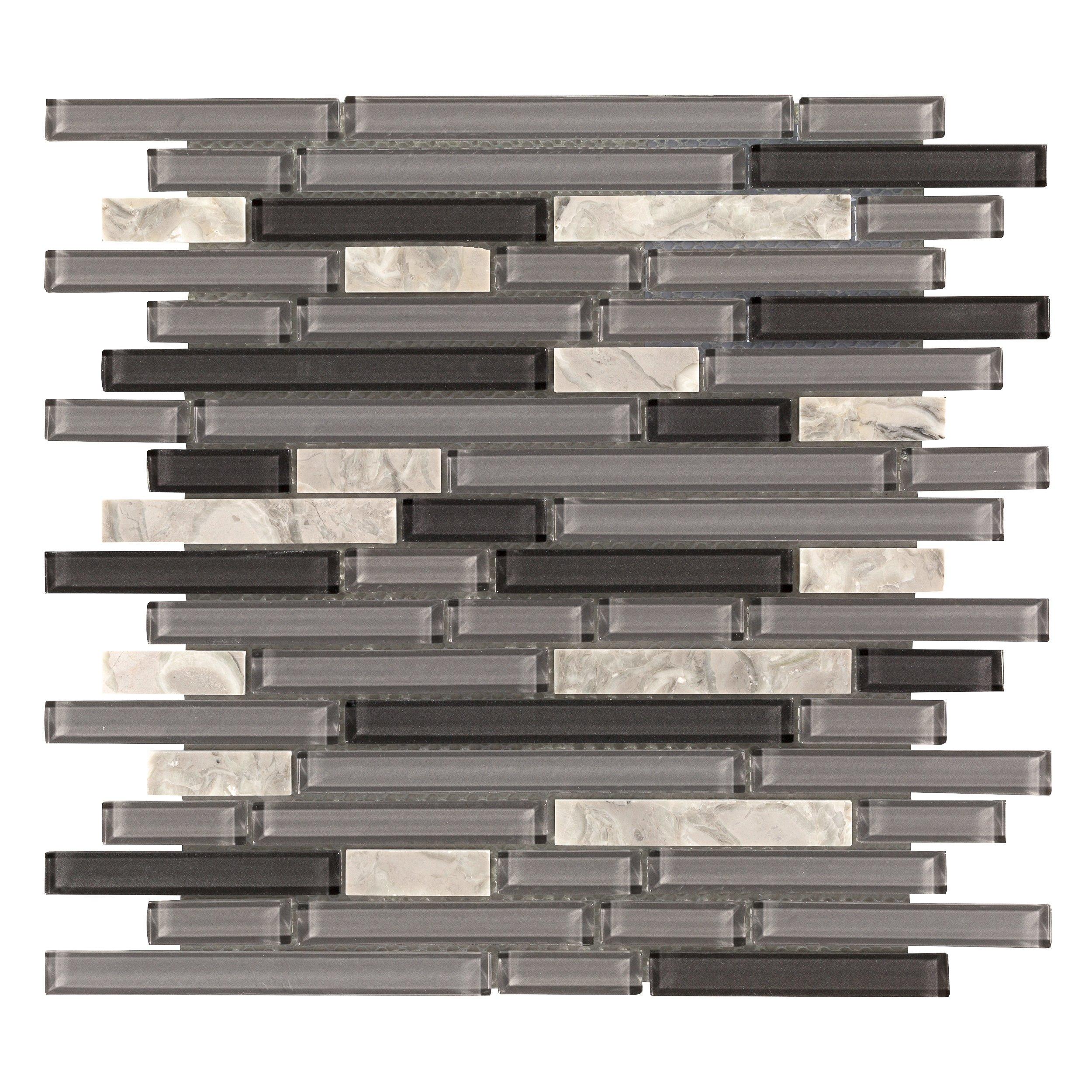 Chelsea Gray Glass Mosaic