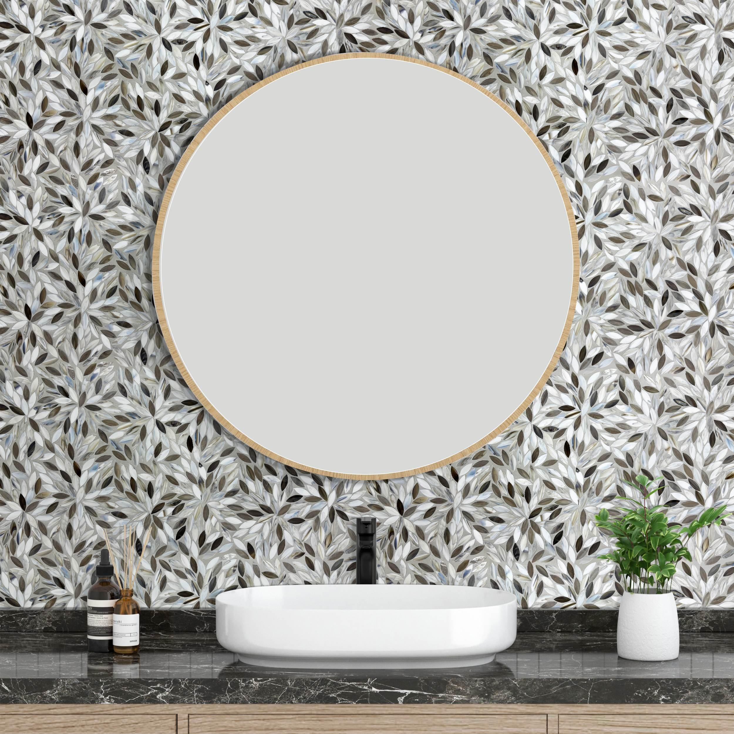 Hazel Art Glass Flower Mosaic