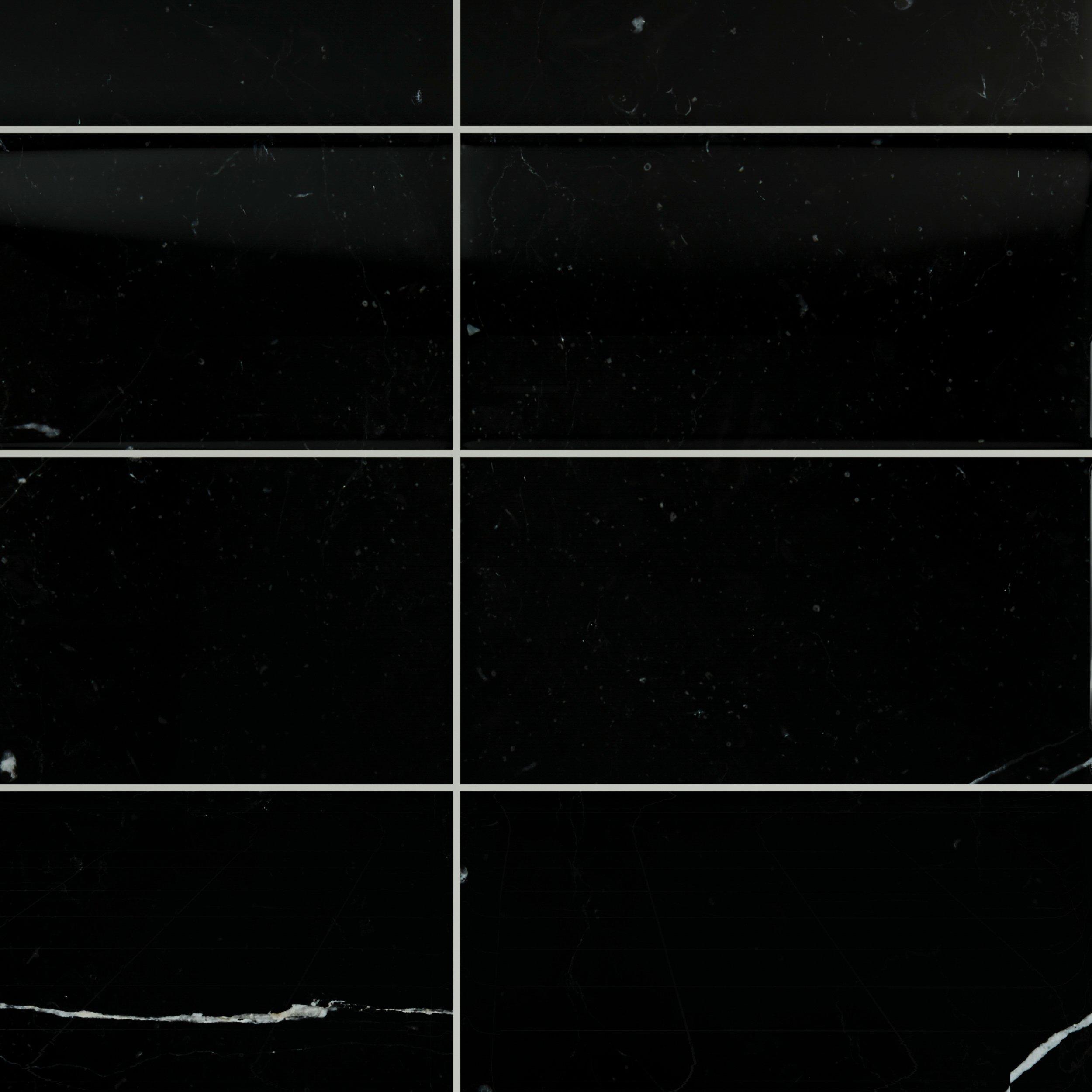 Nero Polished Marble Tile