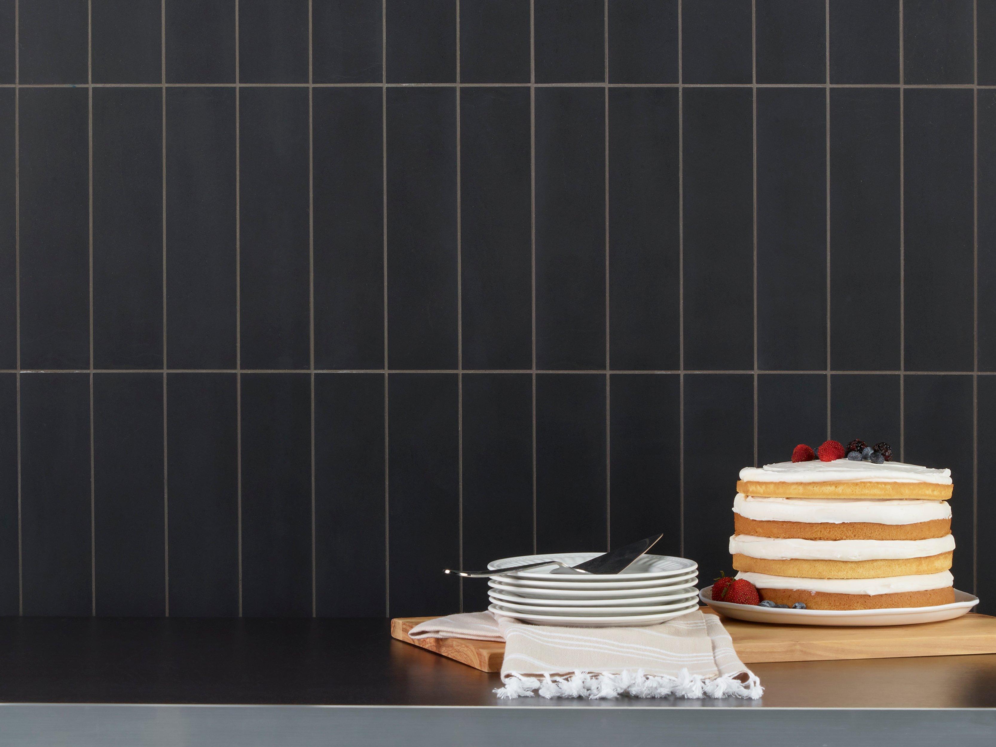 Black Honed Basalt Tile