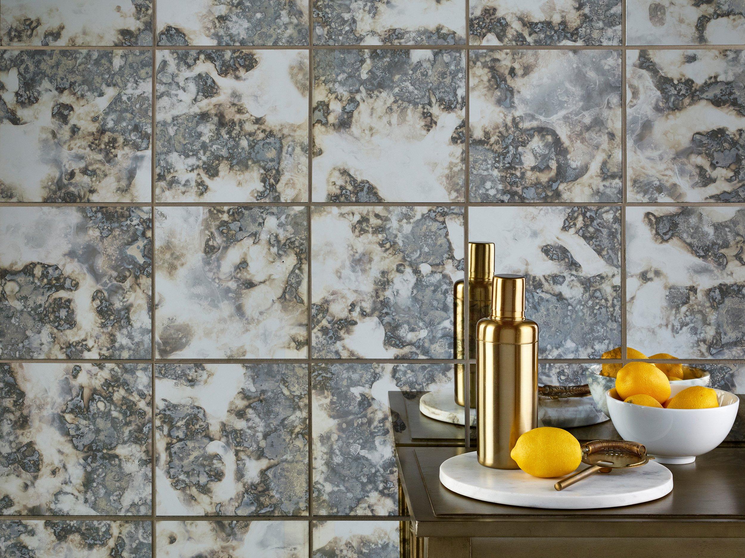 Smolder Antique Mirror Glass Tile