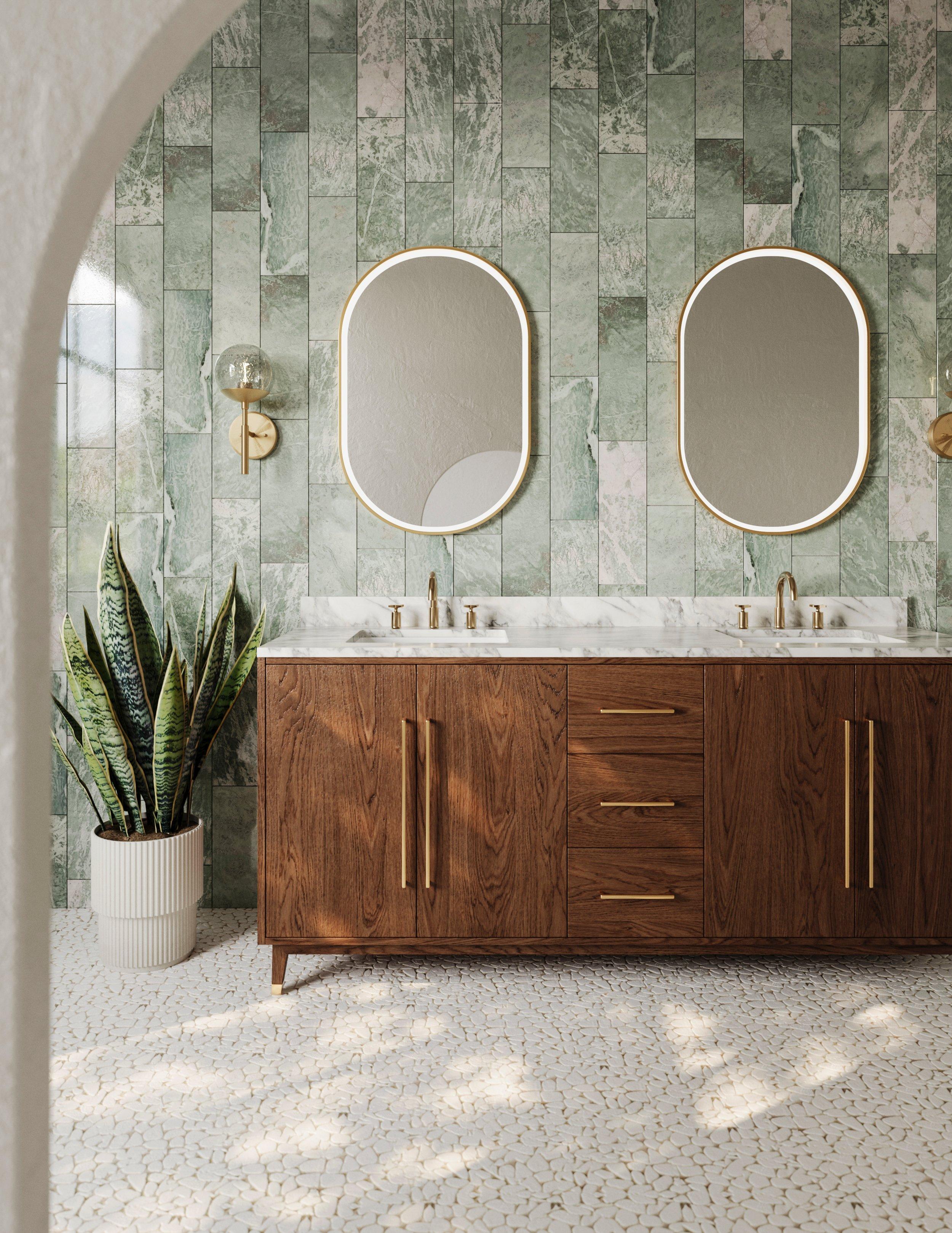 Emerald Shores Polished Marble Tile