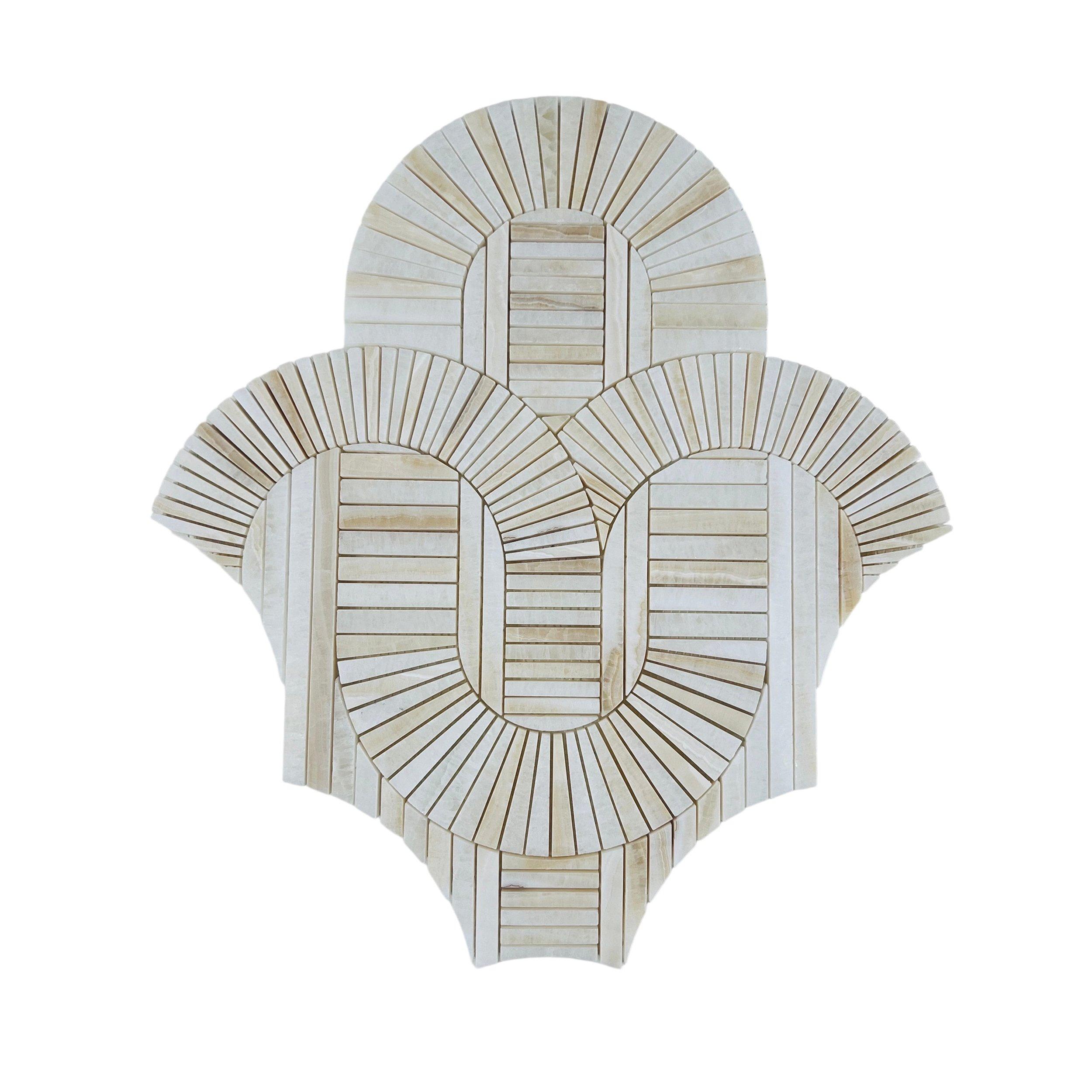 Radio City Honed Vanilla Onyx Mosaic