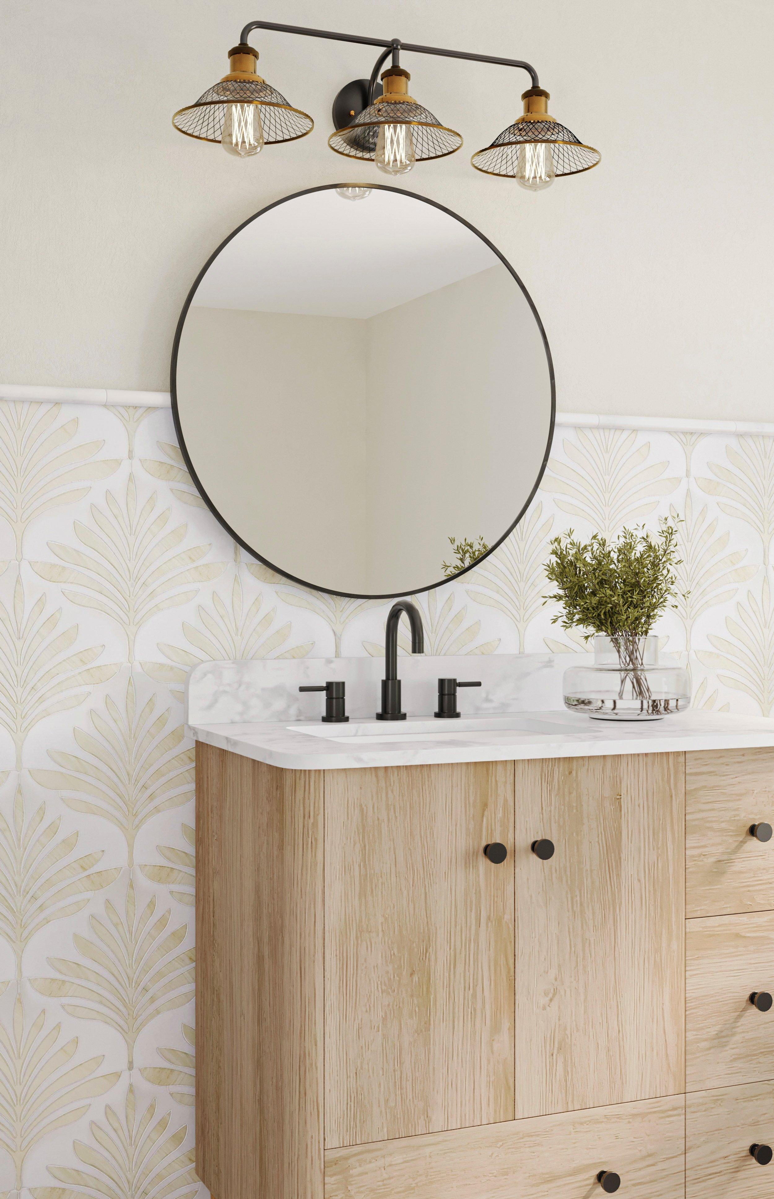 Taormina Thassos Nestos Waterjet Polished Marble Mosaic