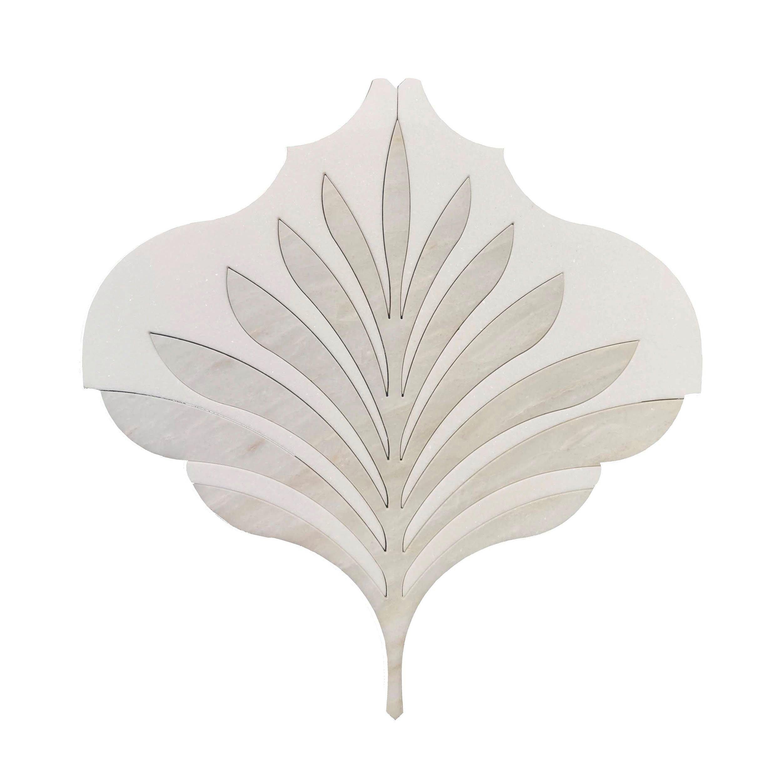 Taormina Thassos Nestos Waterjet Marble Mosaic