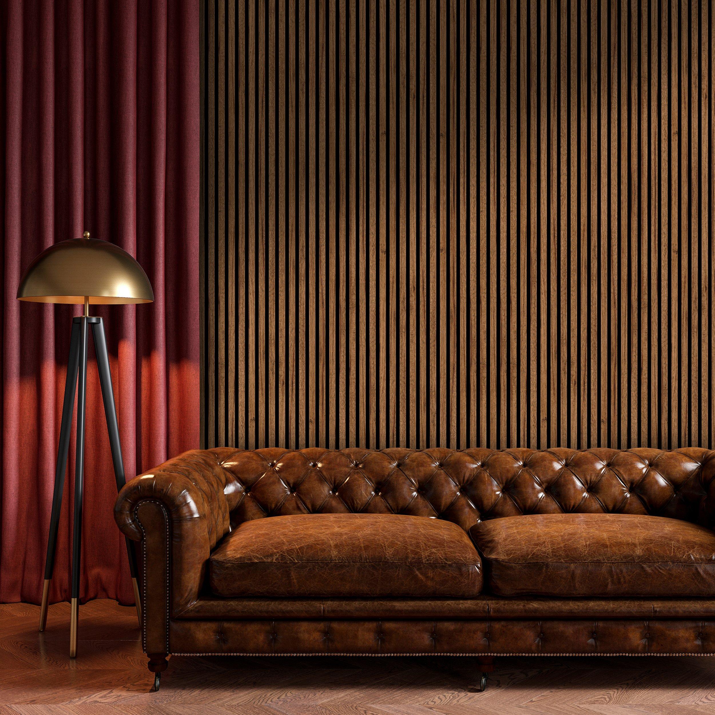 Chestnut Wood Acoustic Wall Panel