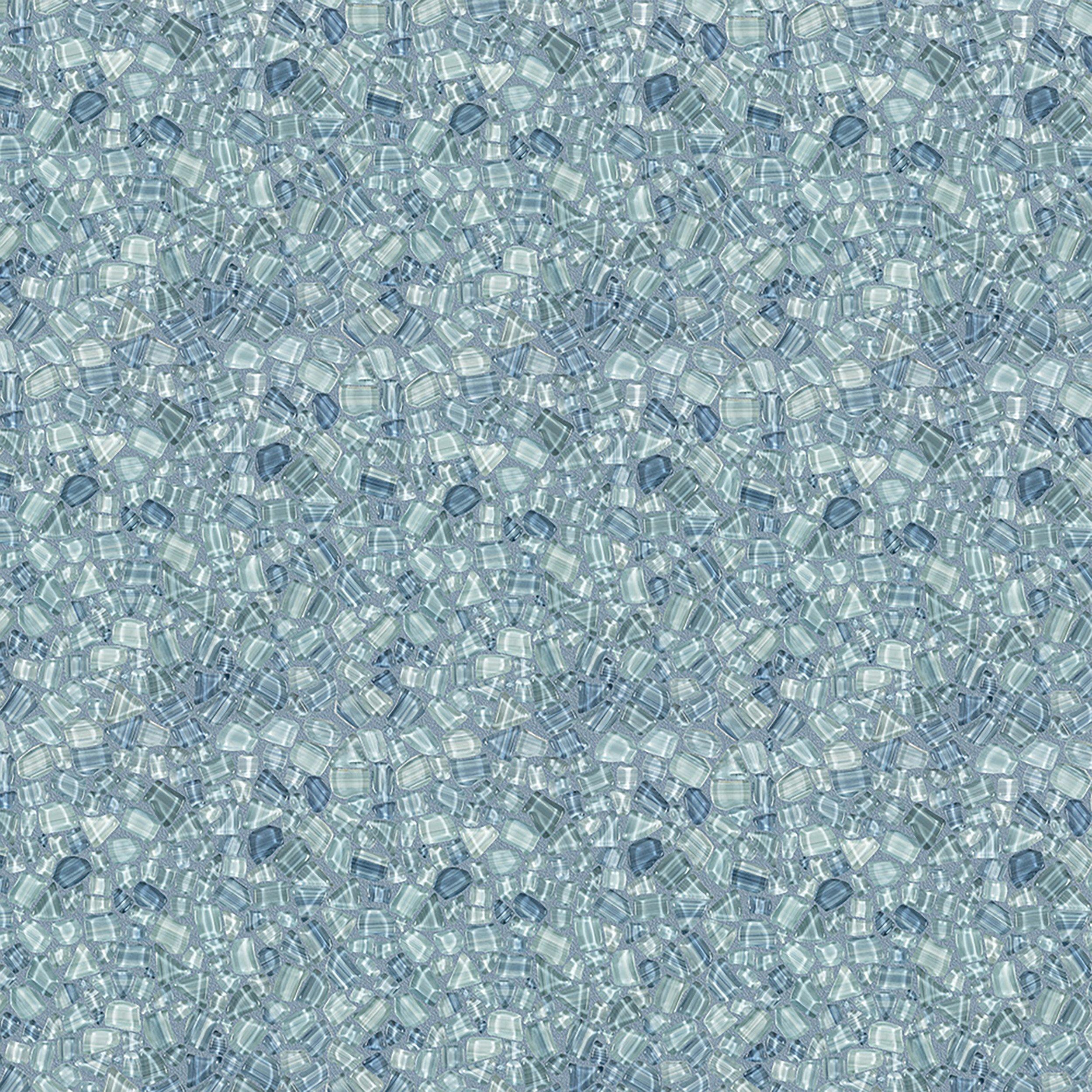 Crystal Cove Glass Pebble Mosaic