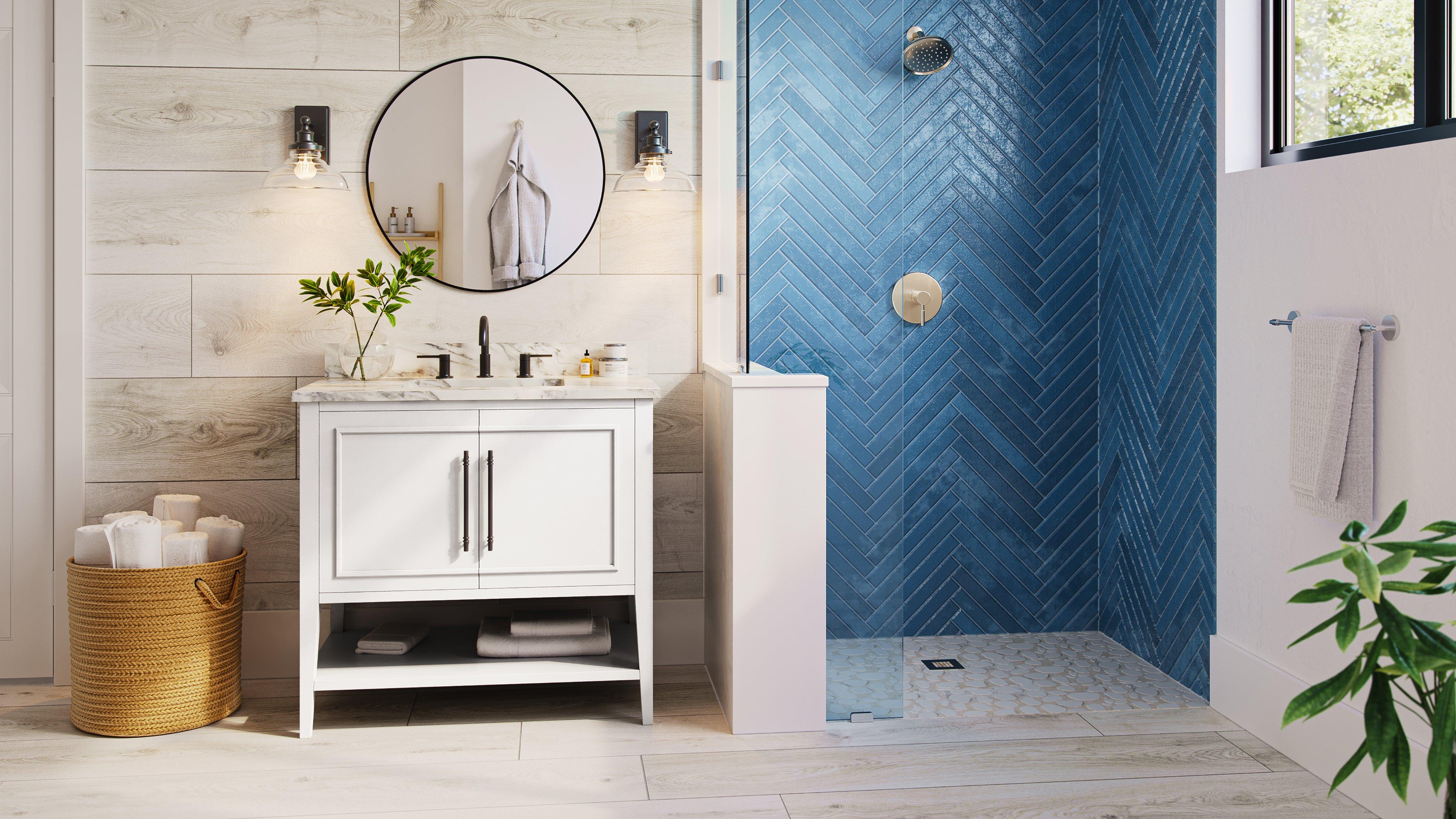 Serenity Azul Glass Tile