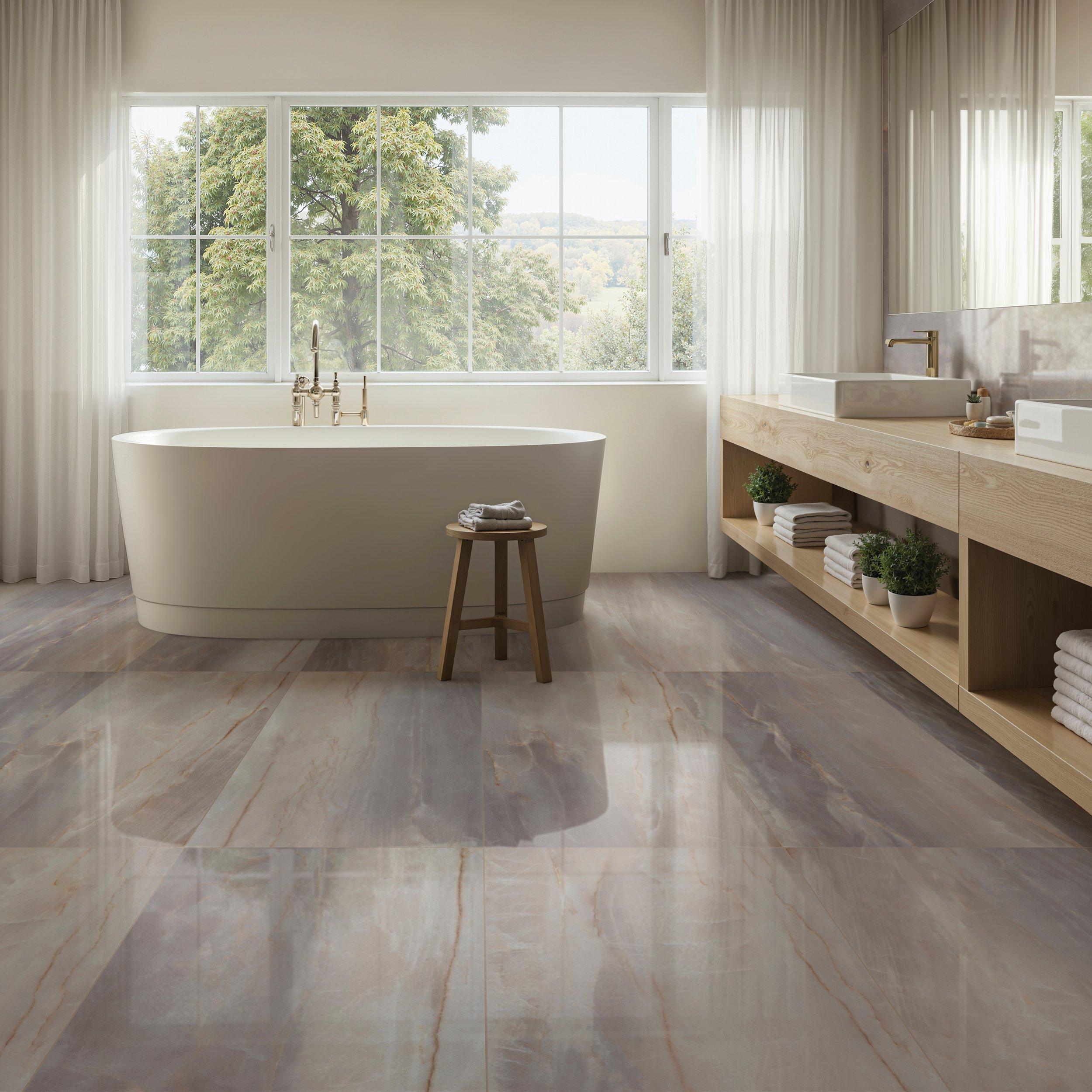 Celine Ice Polished Porcelain Tile