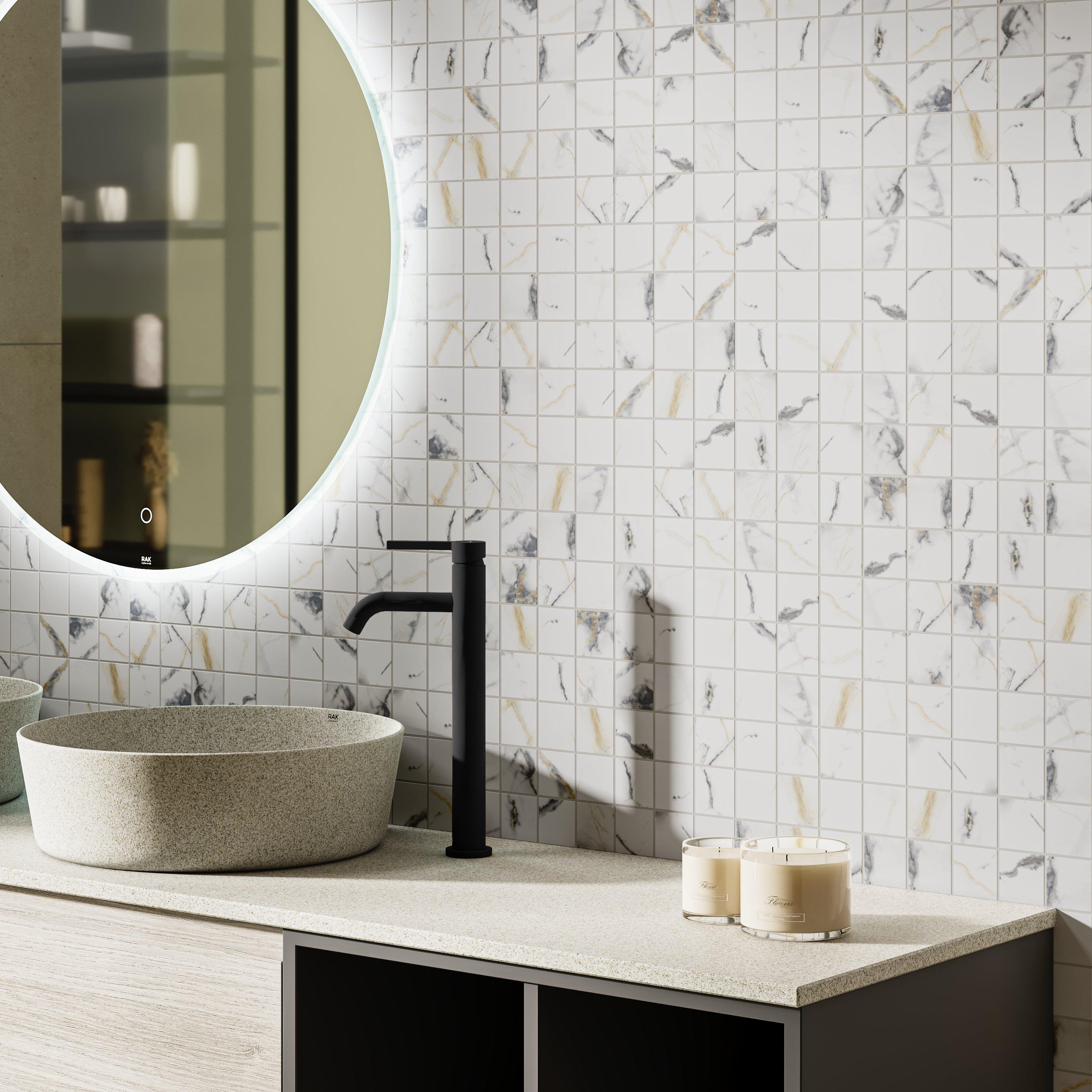Emilia Matte Square Porcelain Mosaic