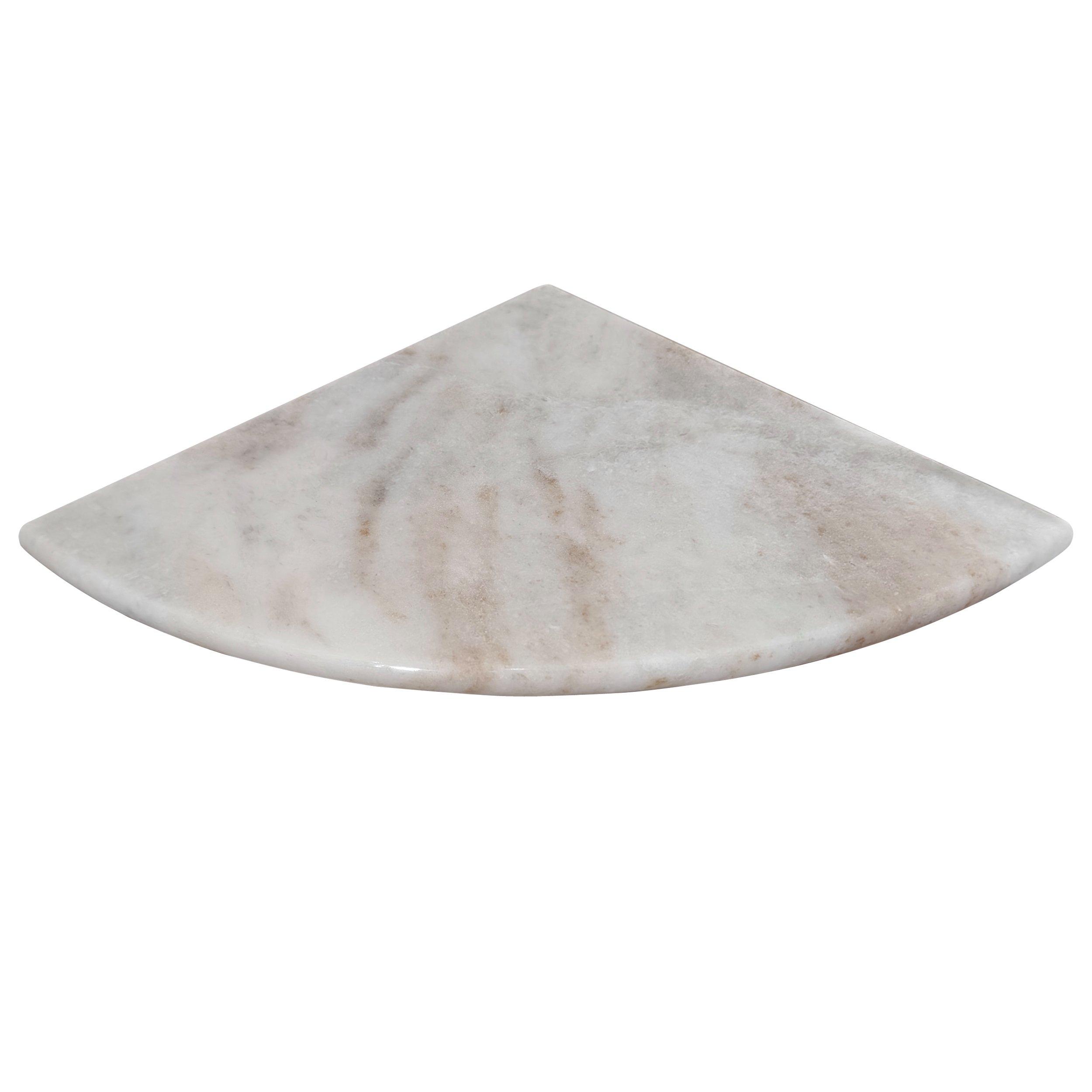 Bianco Orion Marble Corner Shelf