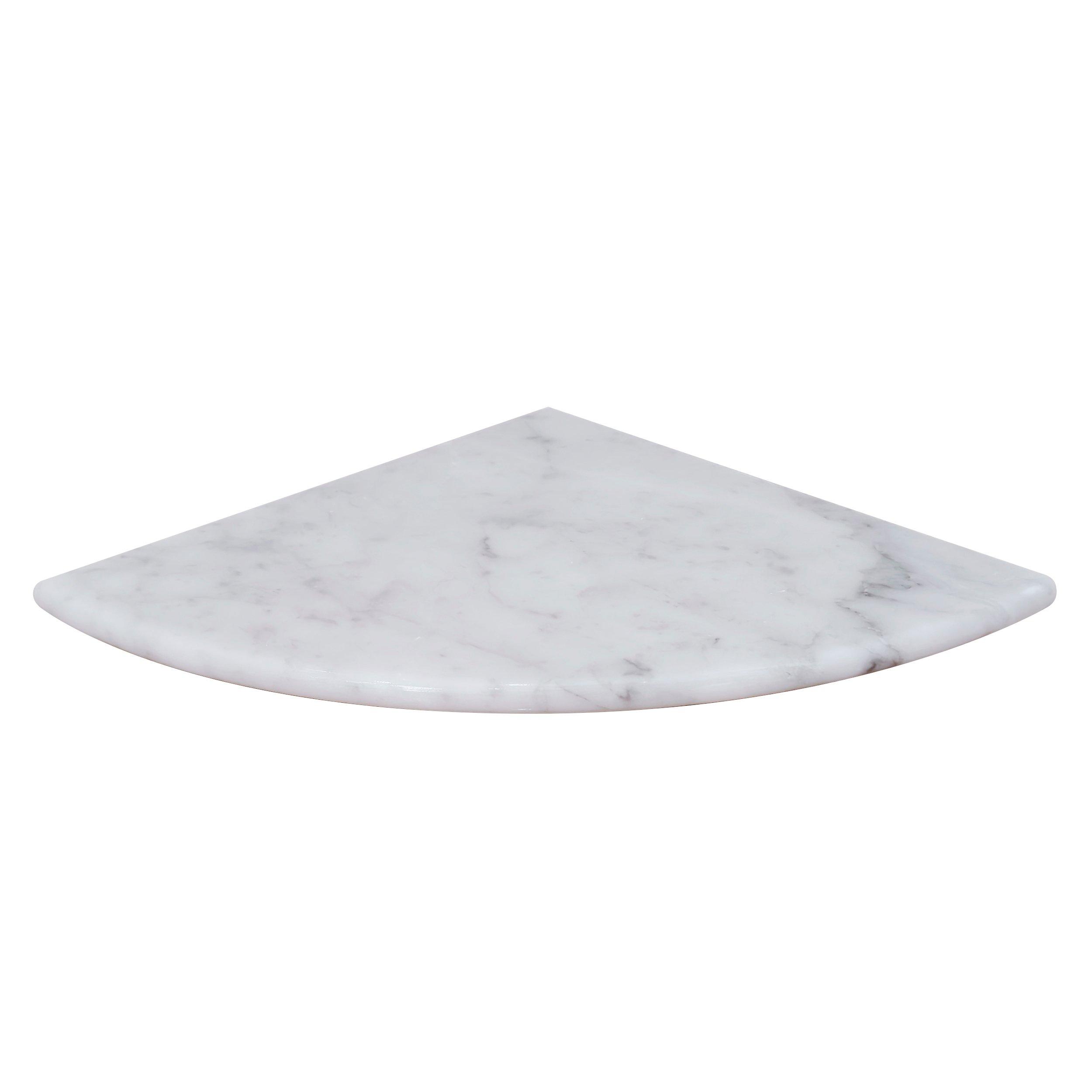 Bianco Carrara Marble Corner Shelf