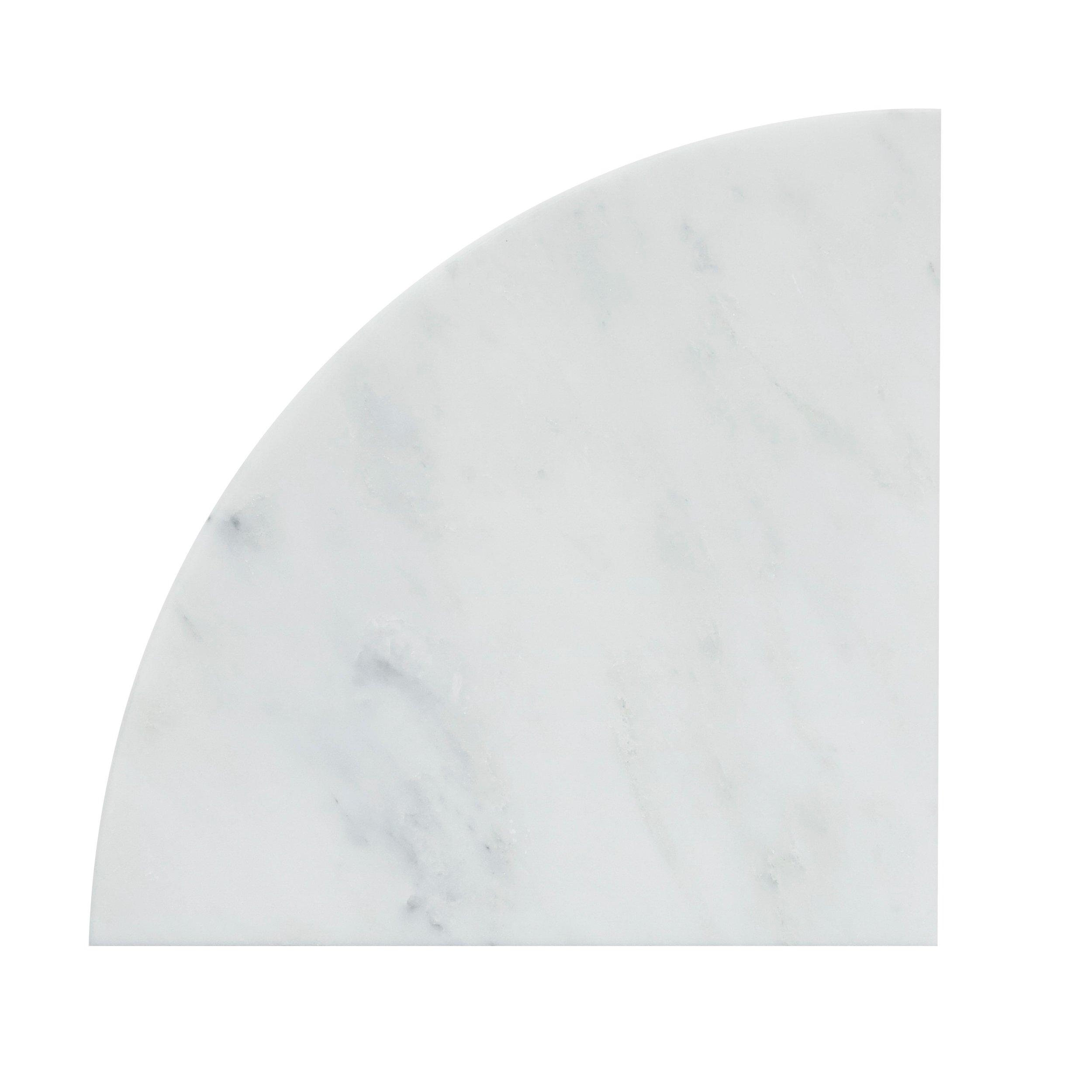 Bianco Carrara Marble Corner Shelf