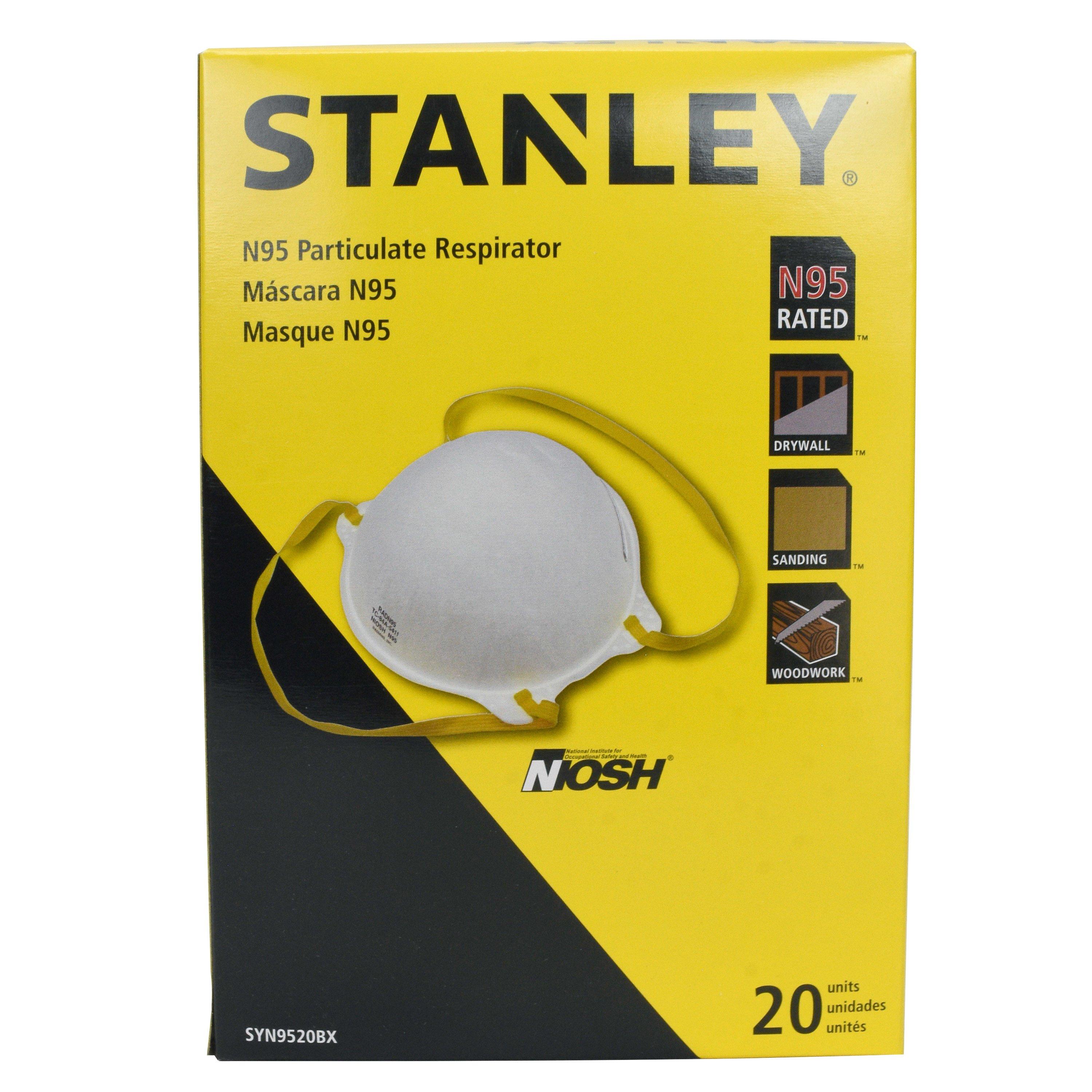 Stanley Disposable Respirator Mask - 20pk.