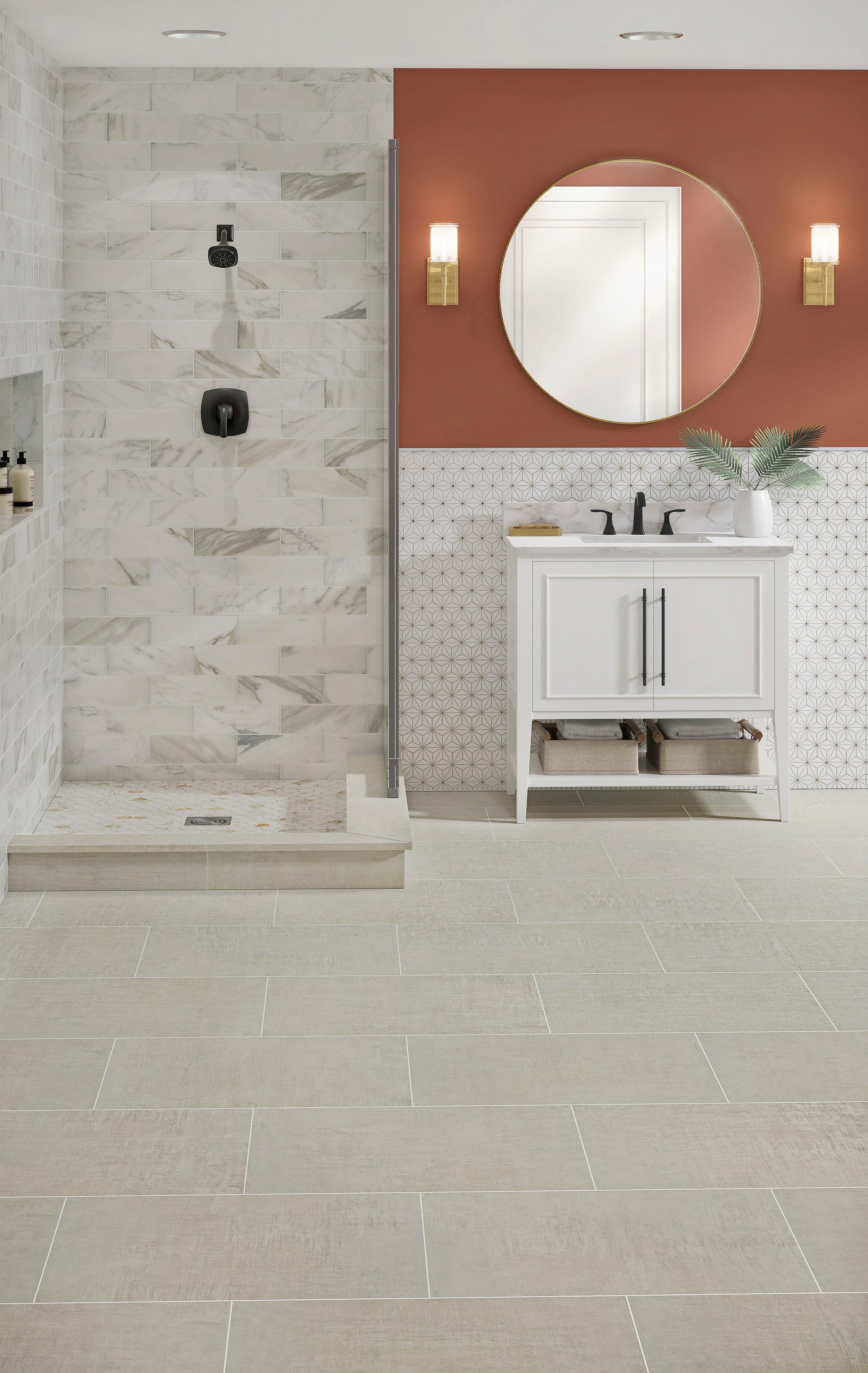 Calacatta Honed Marble Tile