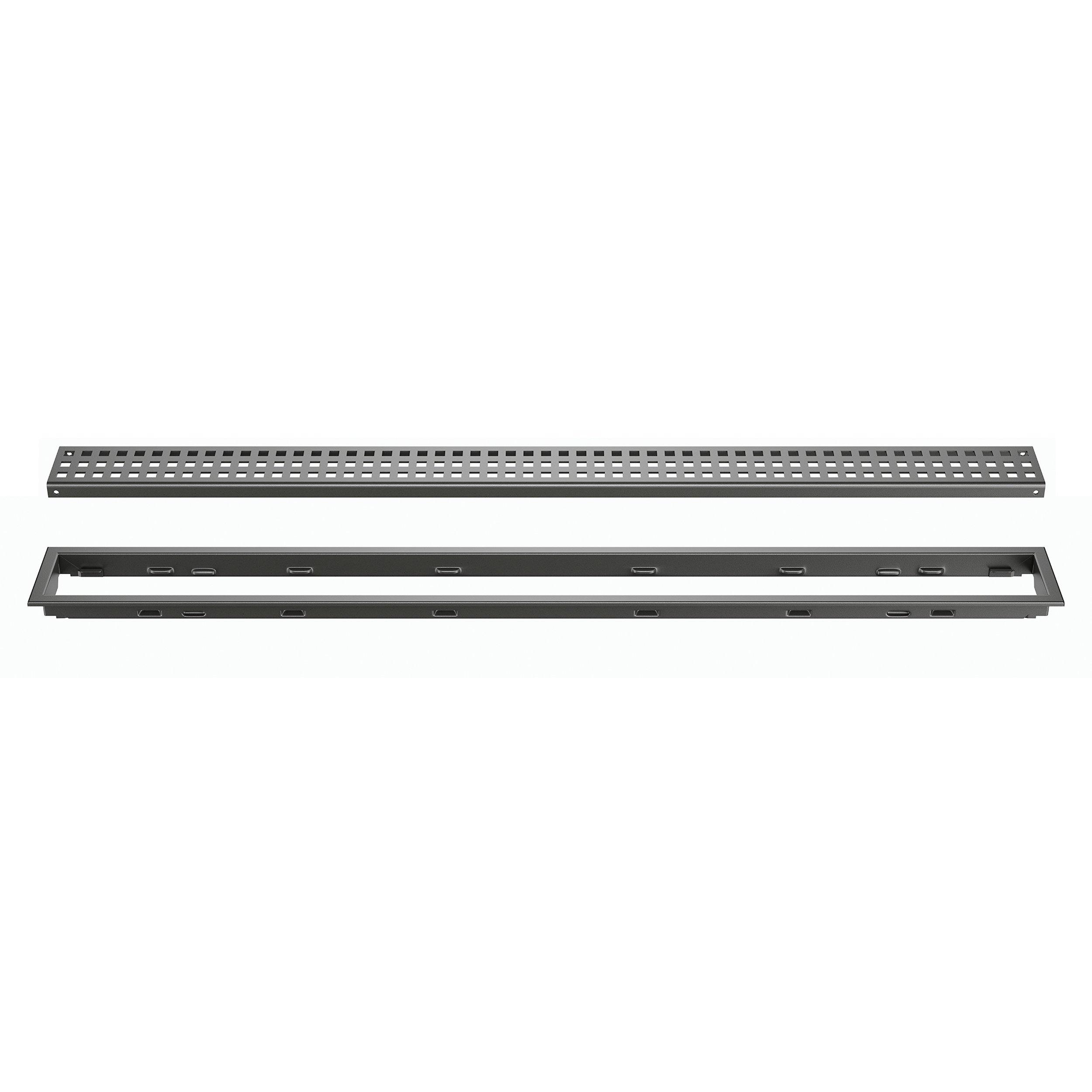 Schluter Kerdi-Line 3/4in. Frame 72in. Square Grate Dark Anthracite