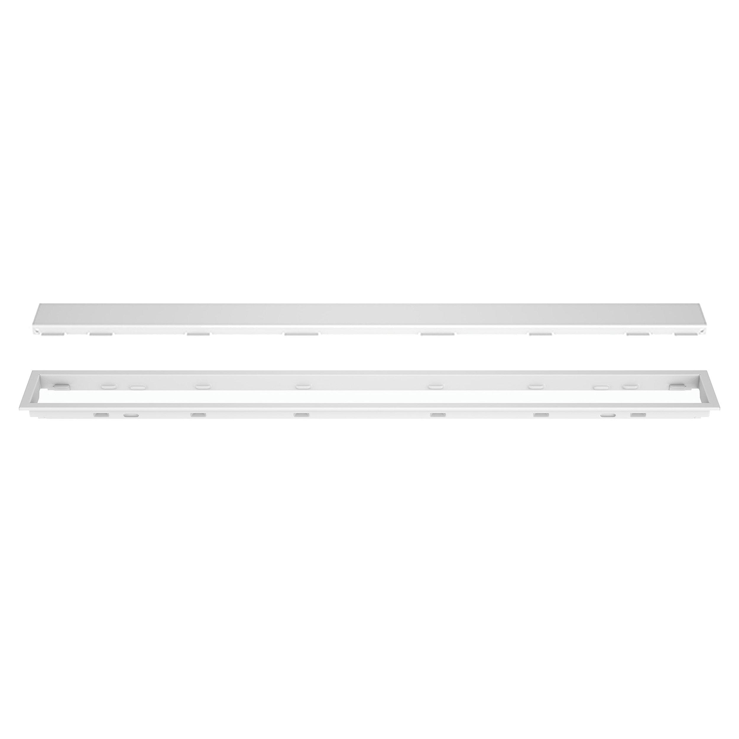 Schluter Kerdi-Line 3/4in. Frame 72in. Solid Grate Matte White