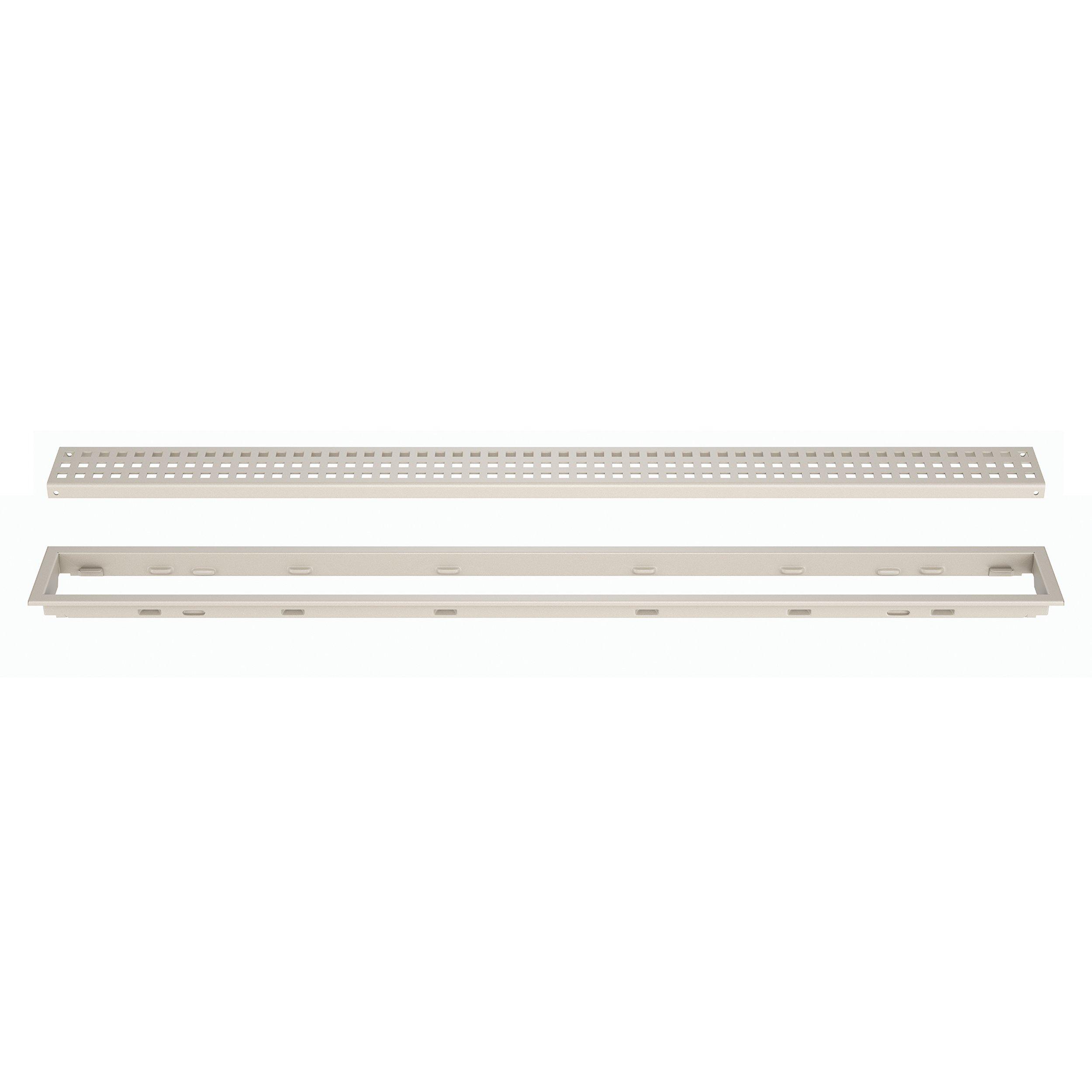 Schluter Kerdi-Line 3/4in. Frame 36in. Square Grate Cream