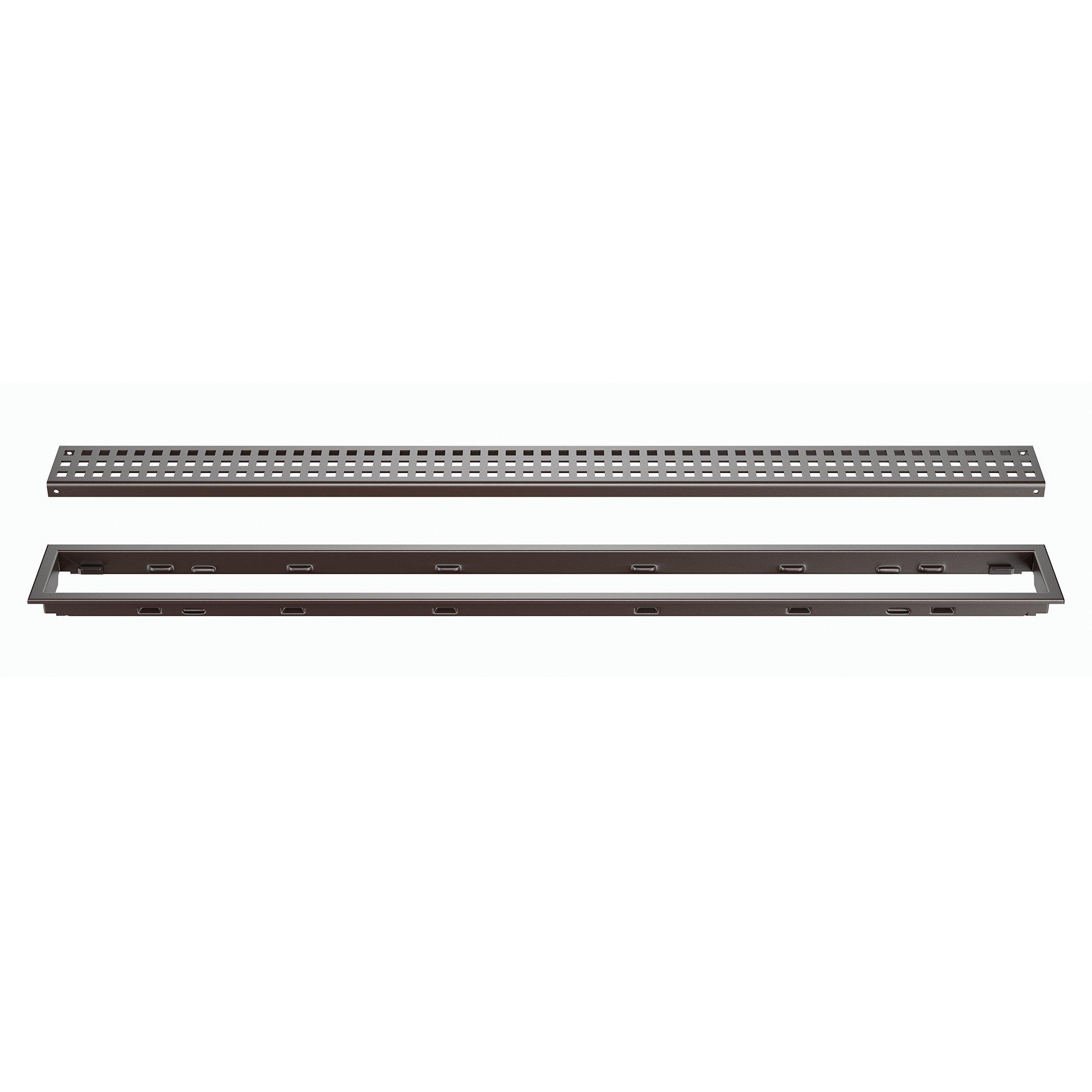 Schluter Kerdi-Line 3/4in. Frame 32in. Square Grate Bronze