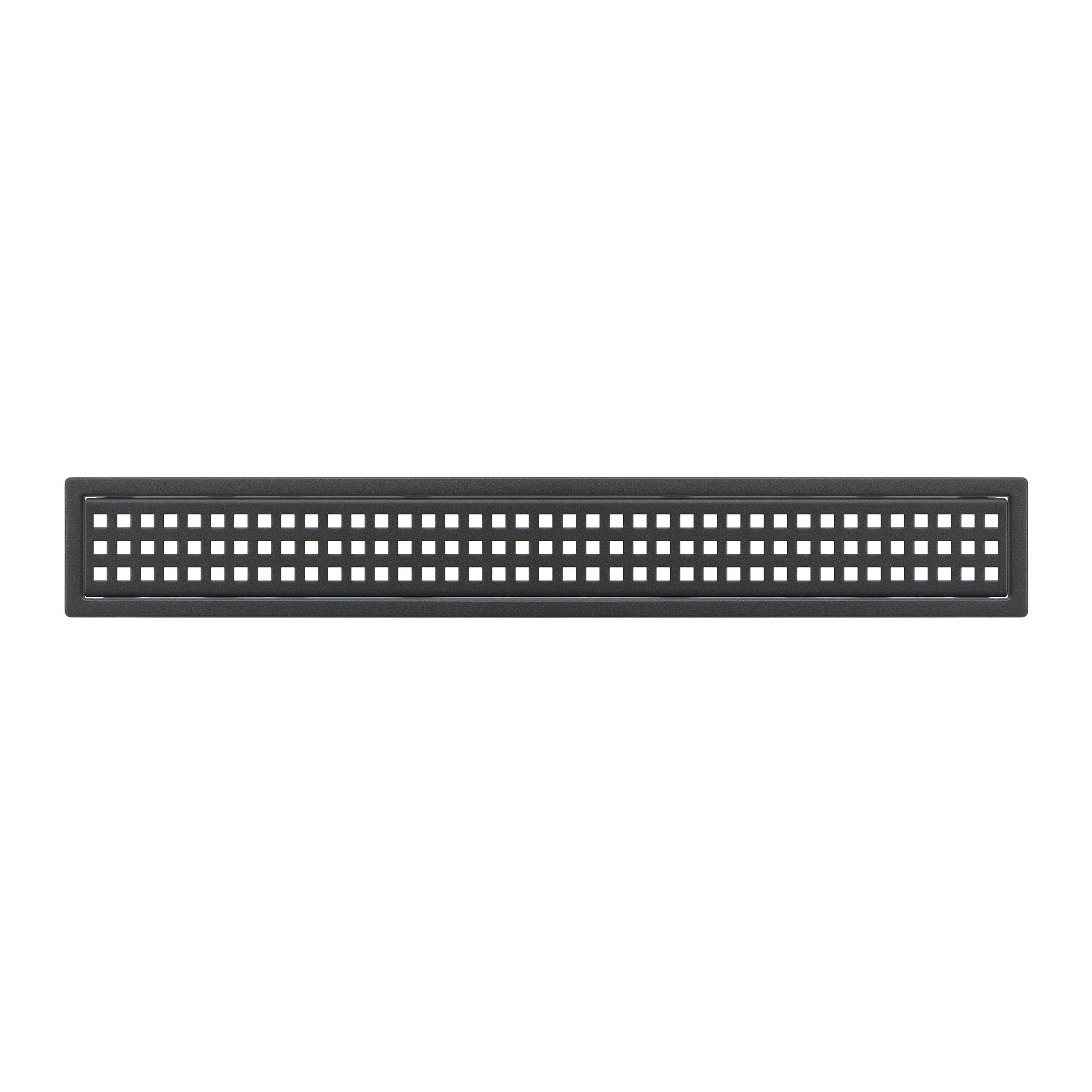 Schluter Kerdi-Line 3/4in. Frame 56in. Square Grate Dark Anthracite